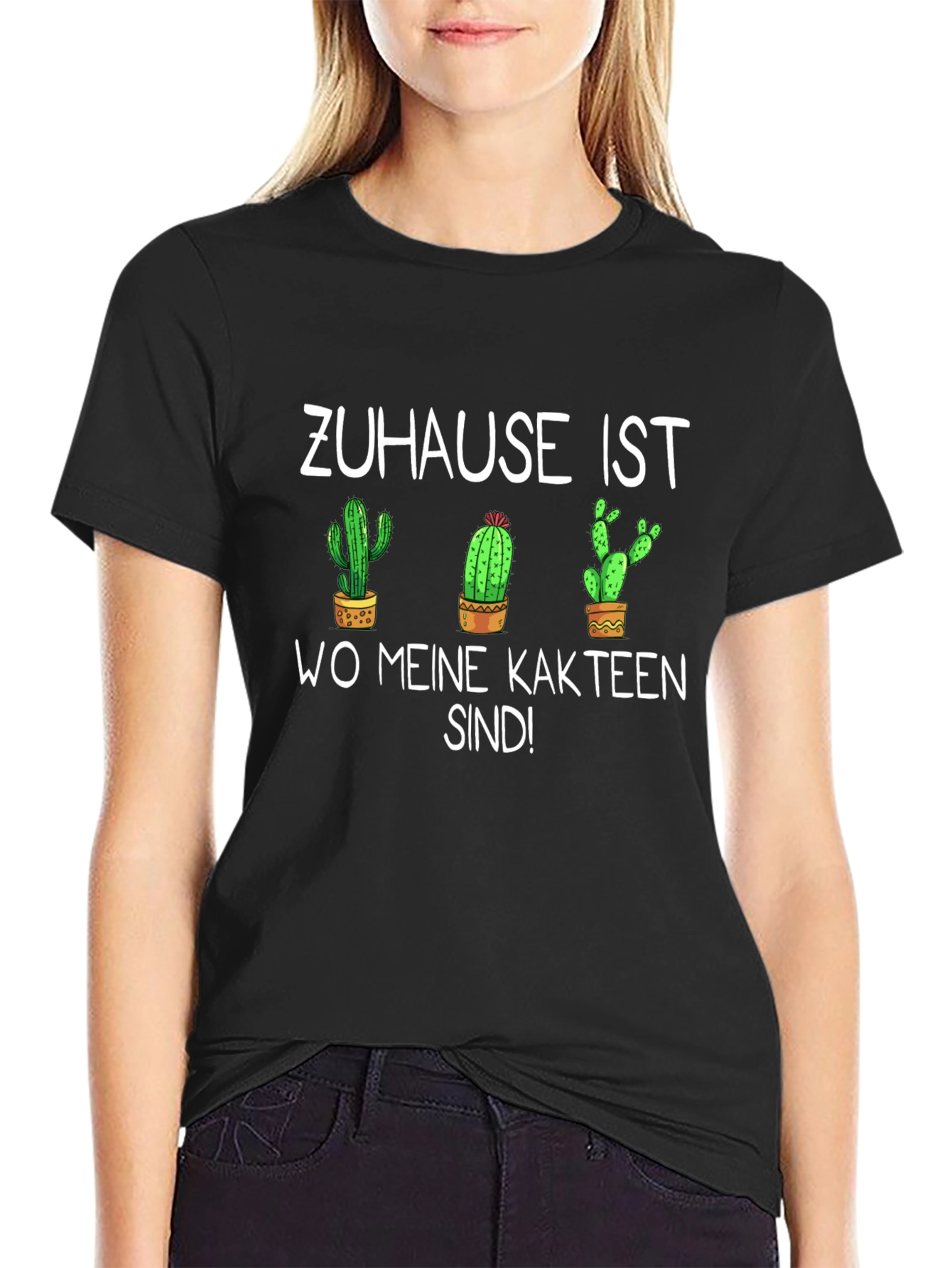 Cactus Lover T-Shirt - Zuhause ist wo meine Kakteen sind!