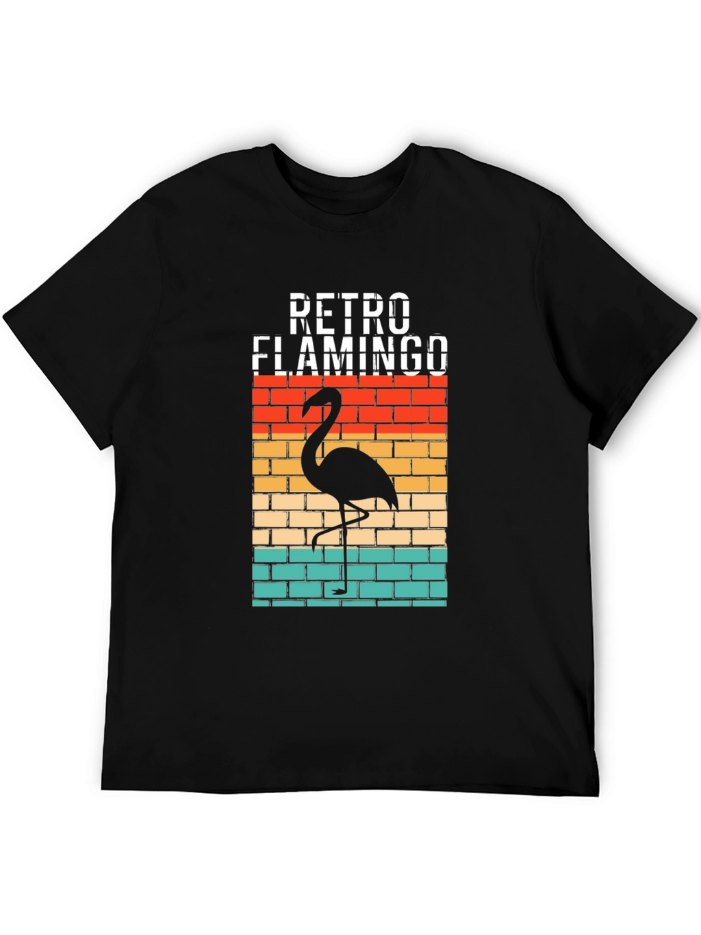 Retro Flamingo Graphic T-Shirt