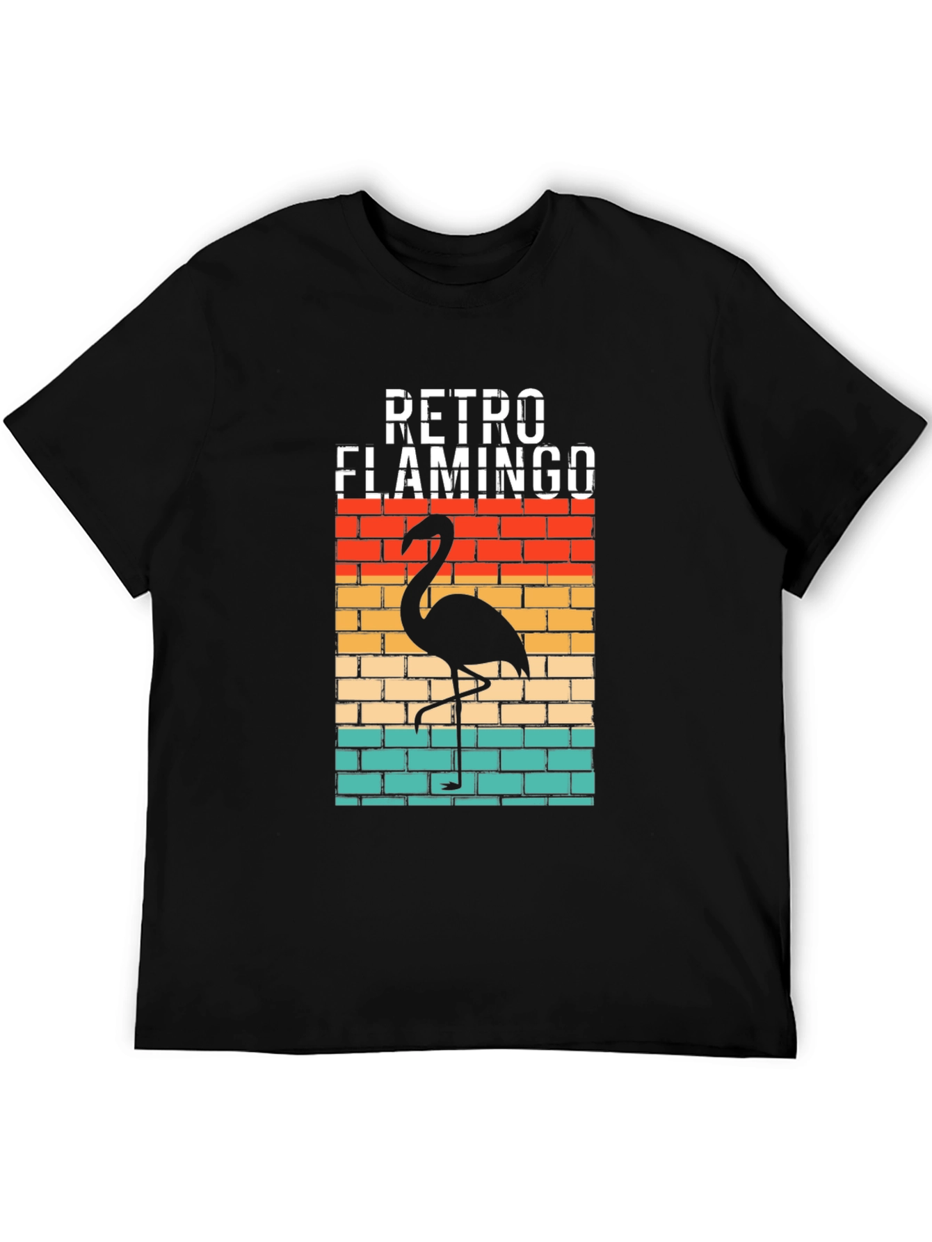 Retro Flamingo Graphic T-Shirt