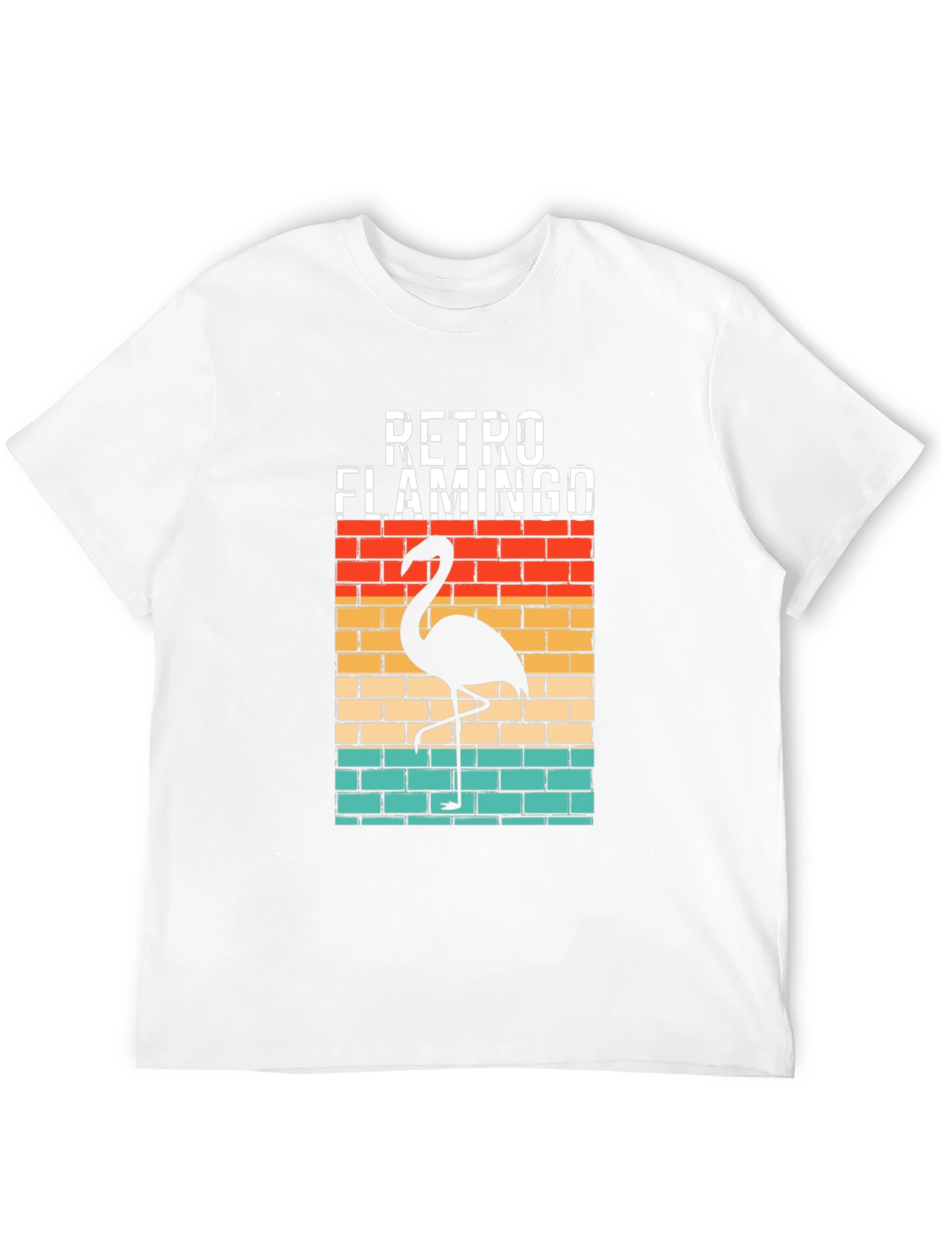 Retro Flamingo Graphic T-Shirt