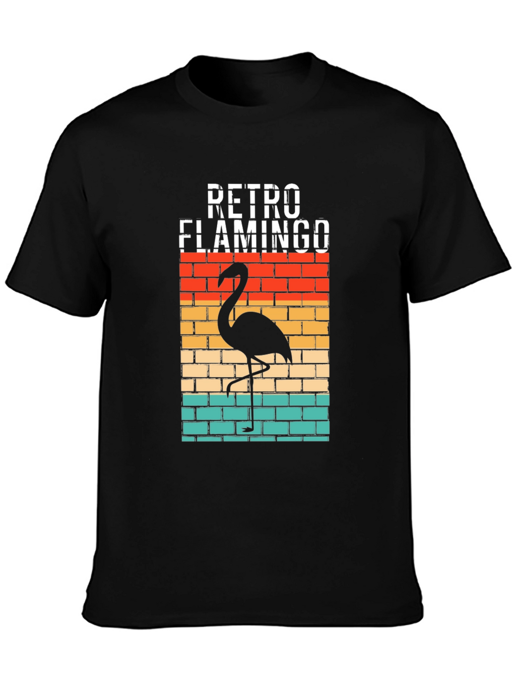 Retro Flamingo Graphic T-Shirt