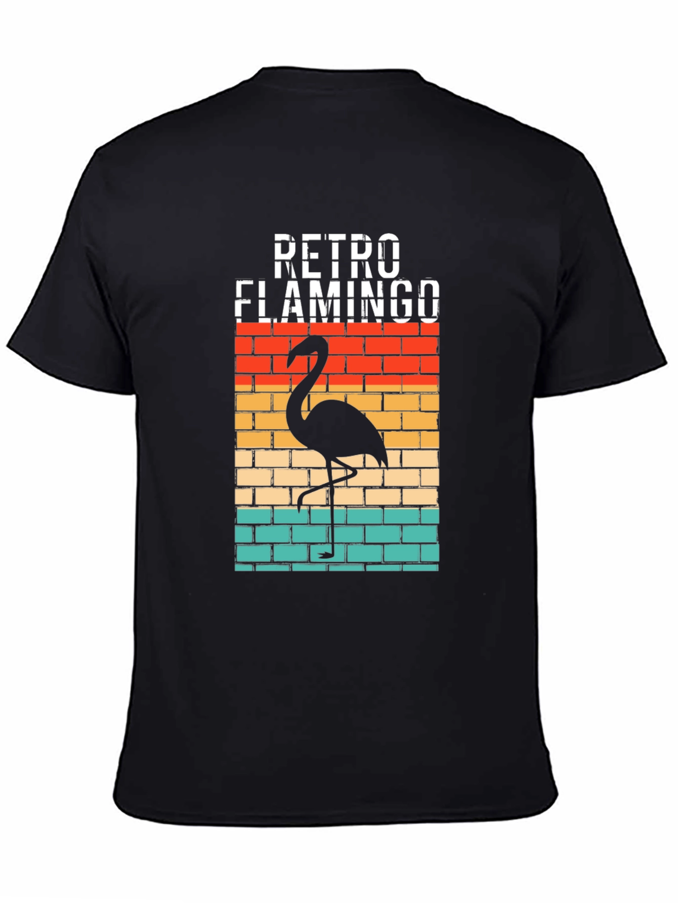 Retro Flamingo Graphic T-Shirt