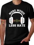 More Music Less Hate Graphic Tee