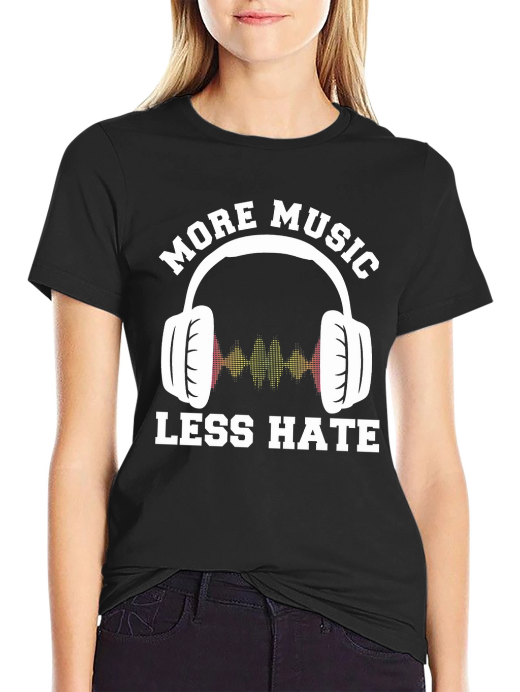More Music Less Hate Graphic Tee