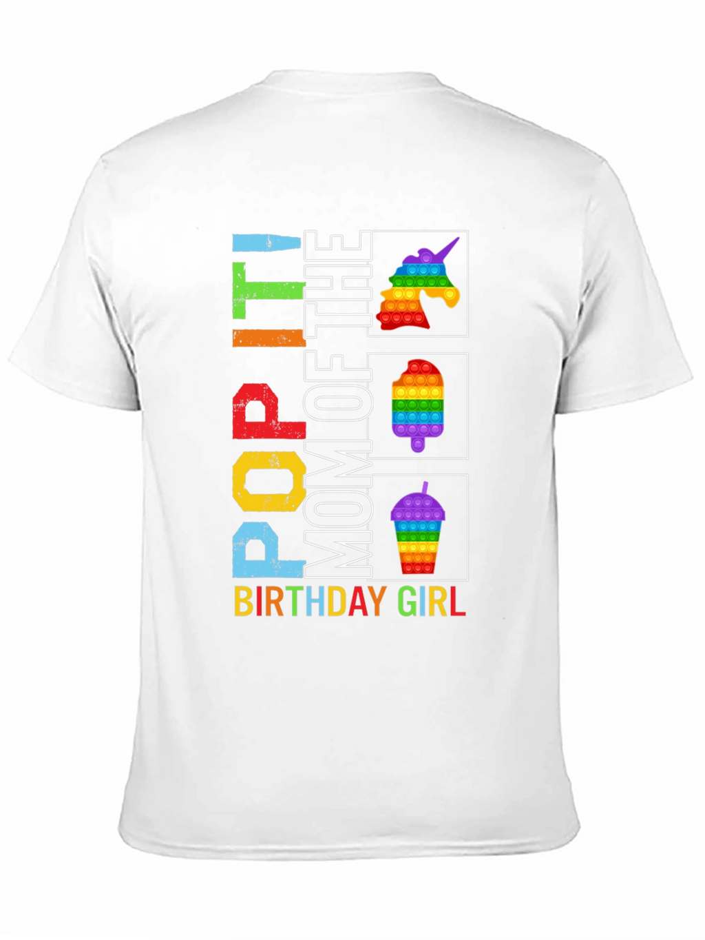 Pop It Mom Birthday Girl Graphic Tee