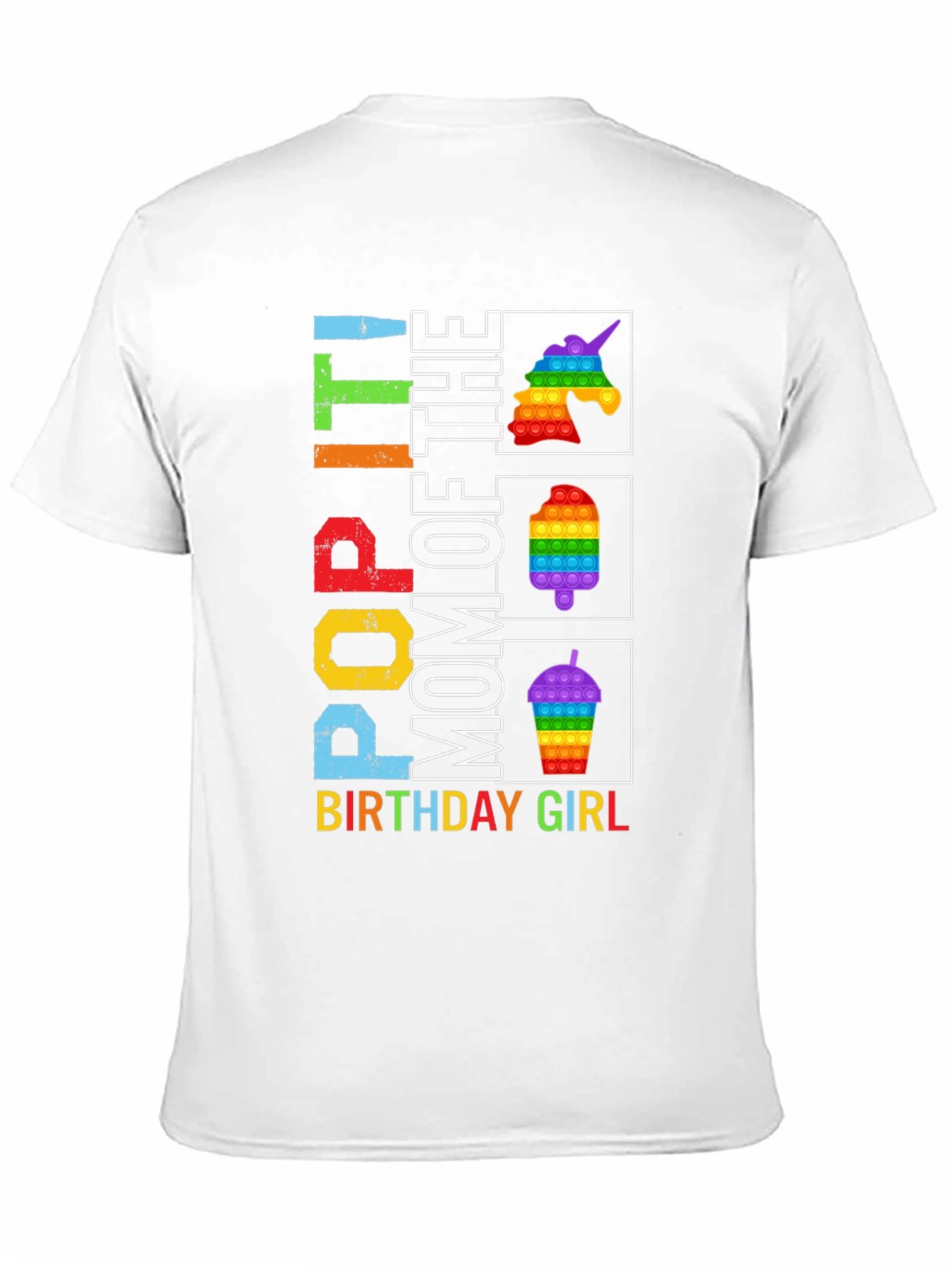 Pop It Mom Birthday Girl Graphic Tee