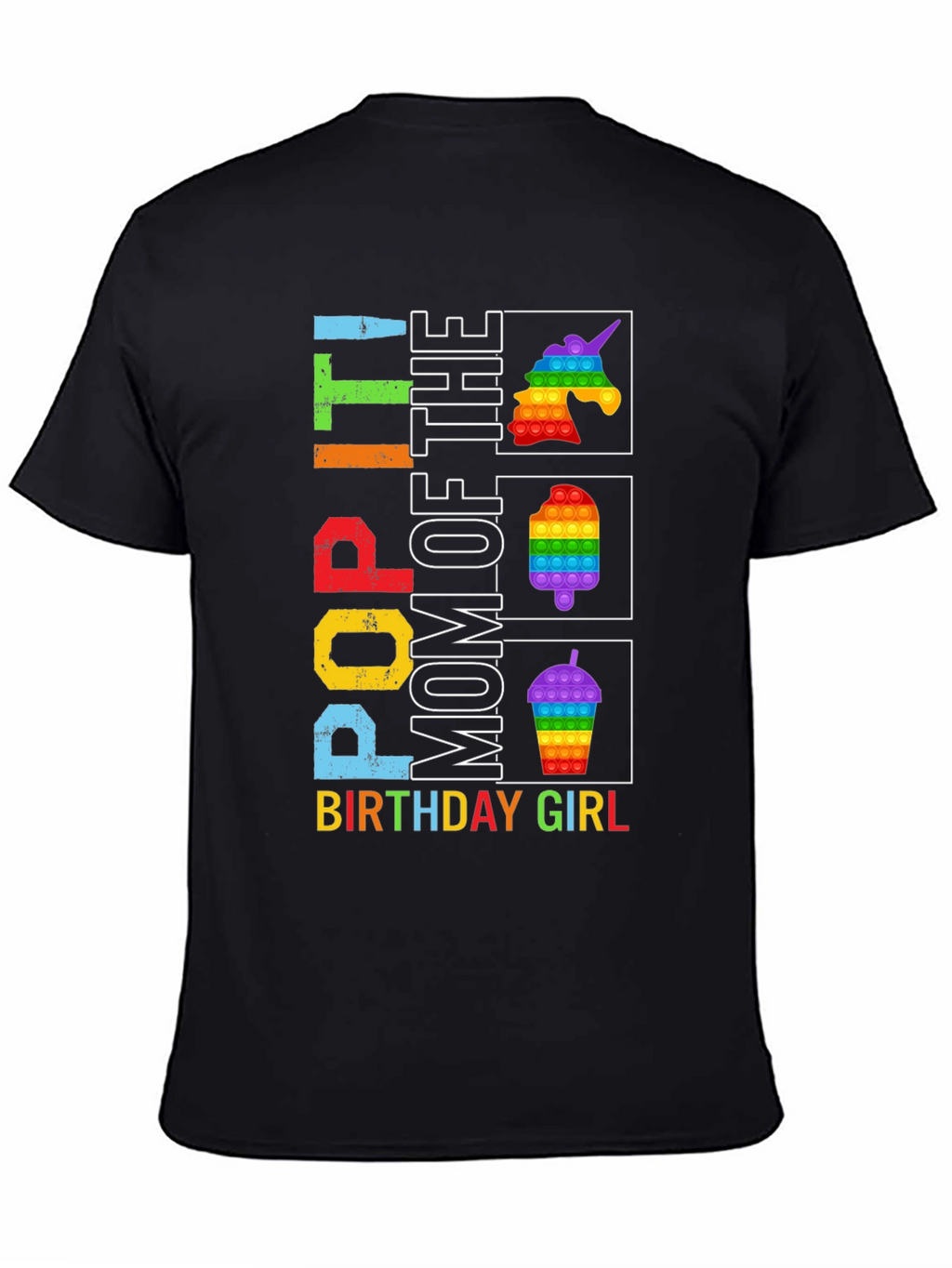 Pop It Mom Birthday Girl Graphic Tee
