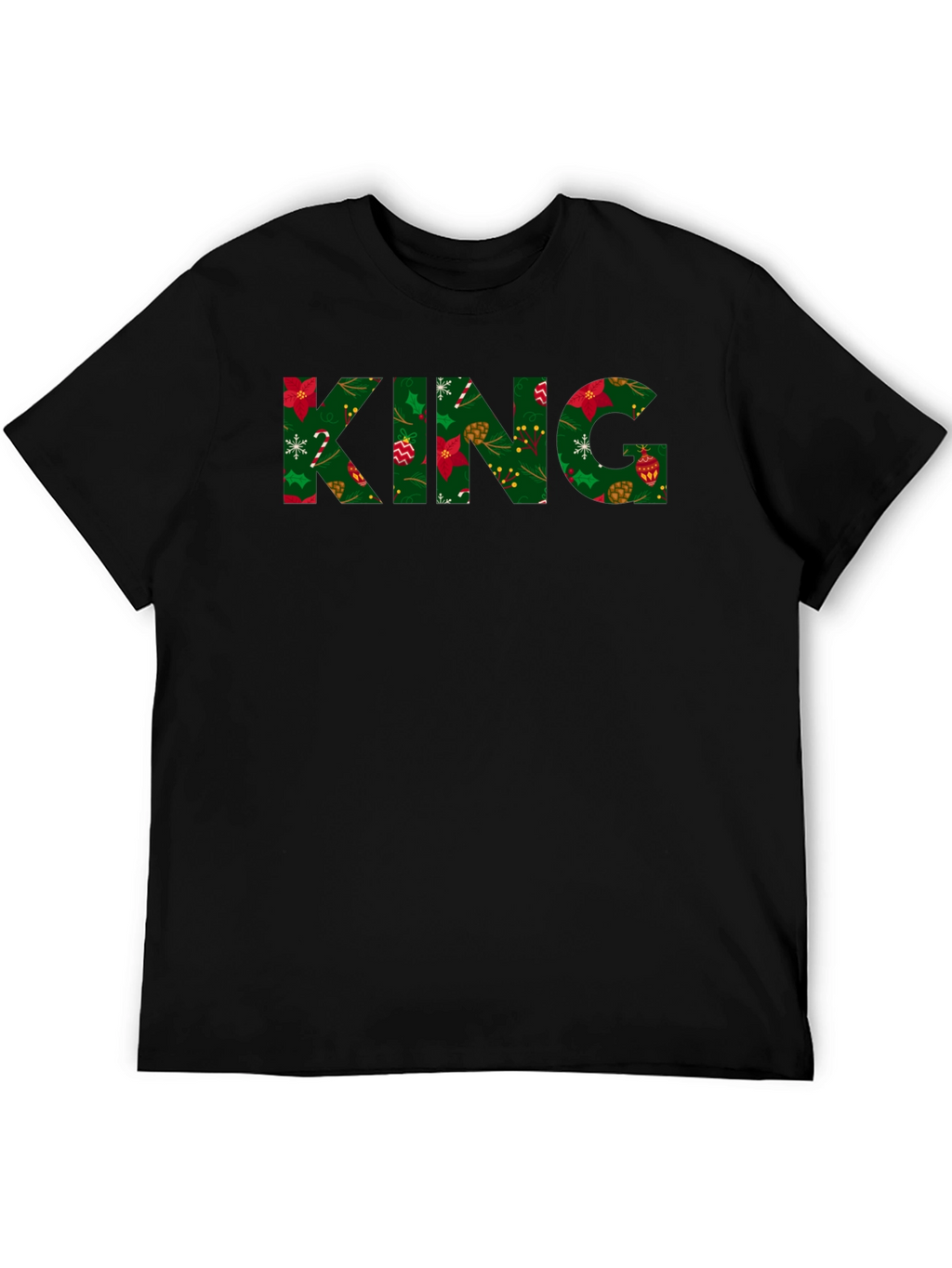King Christmas Patterned T-Shirt