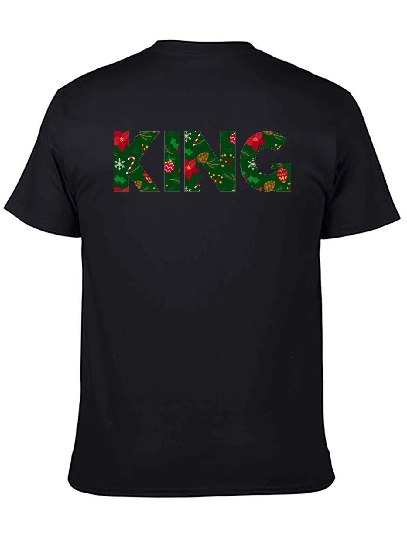 King Christmas Patterned T-Shirt