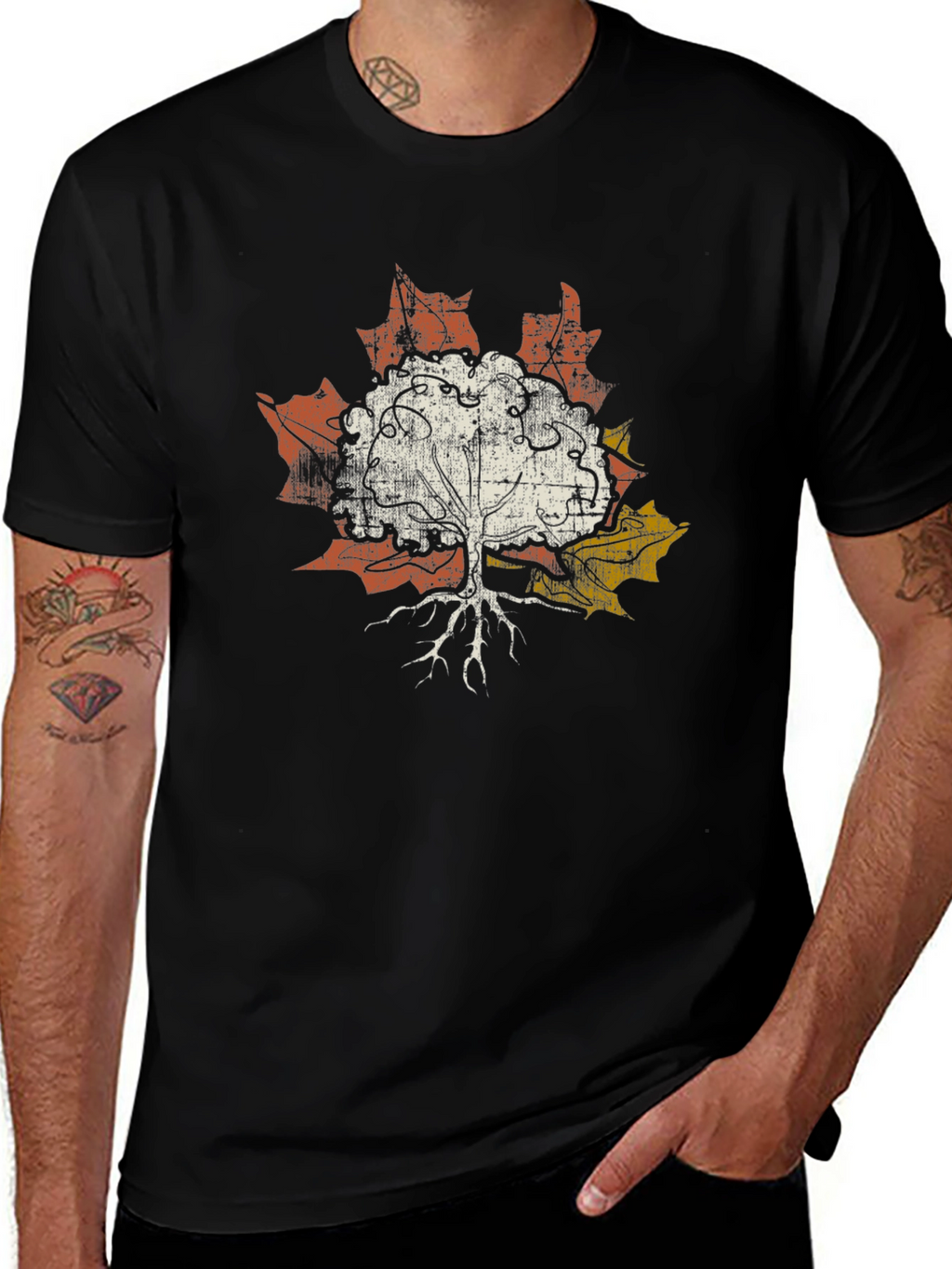 Tree of Life Maple Leaf Graphic Tee