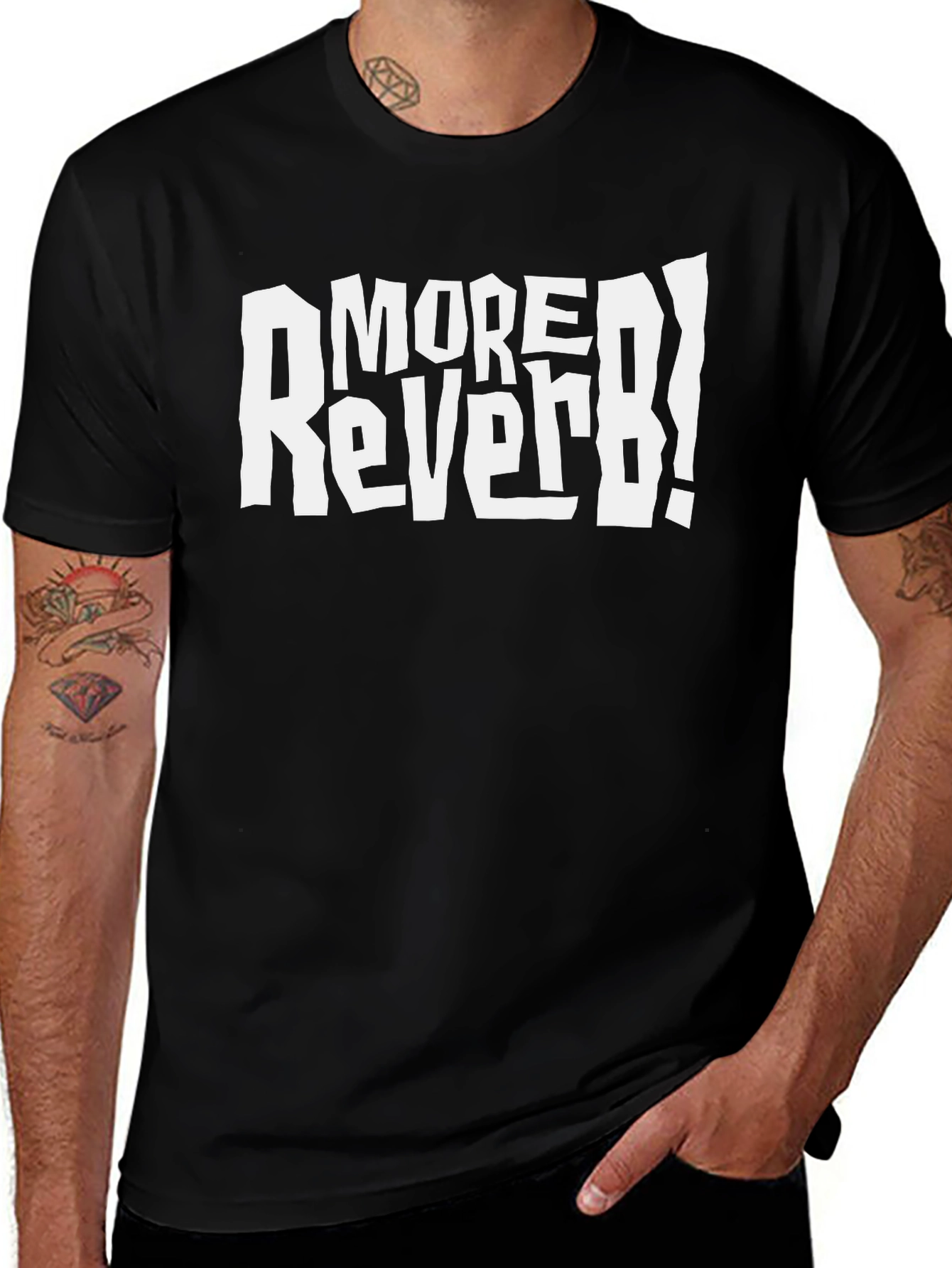 More Reverb! Graphic Tee - Black Cotton T-Shirt
