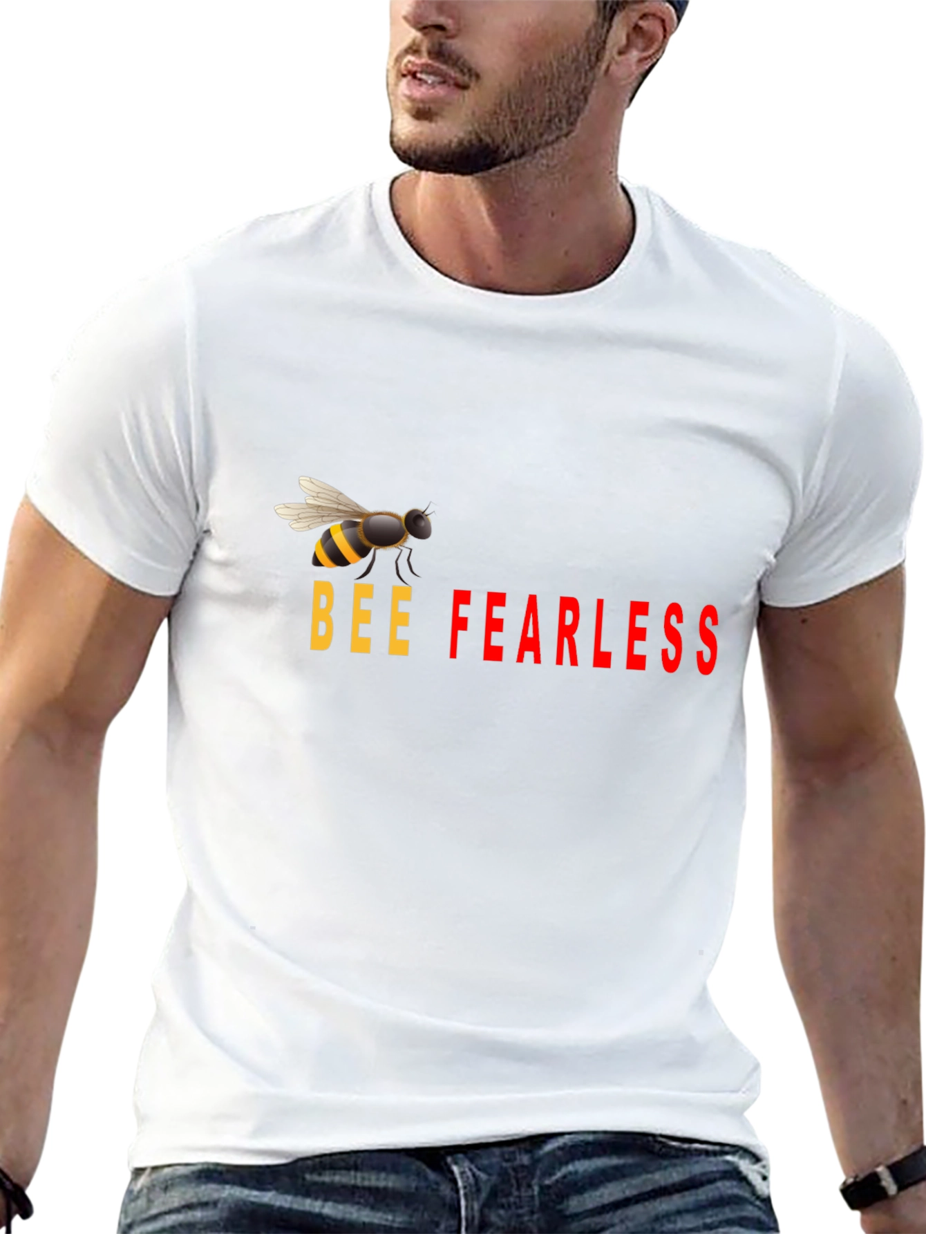Bee Fearless Graphic Tee - Black