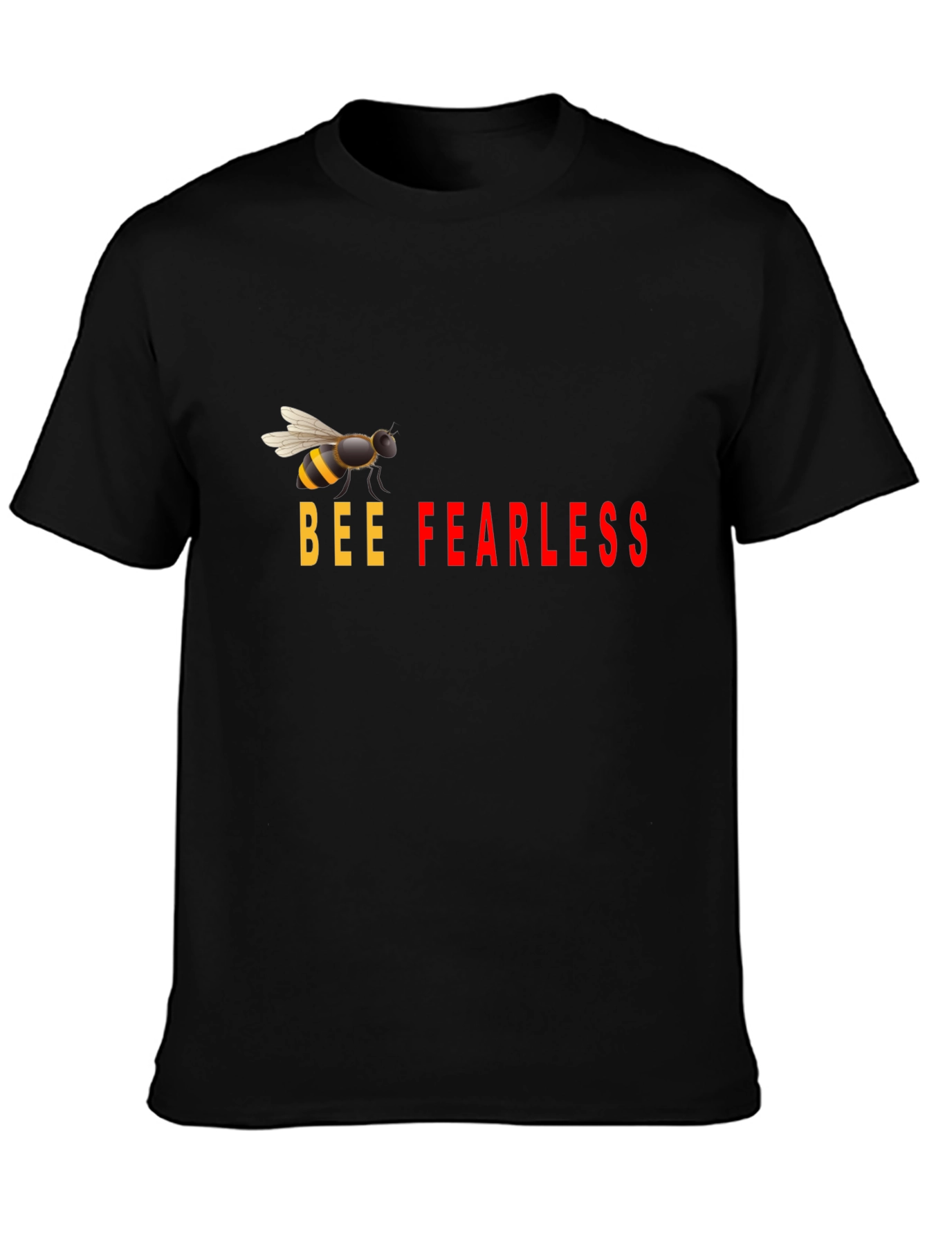 Bee Fearless Graphic Tee - Black