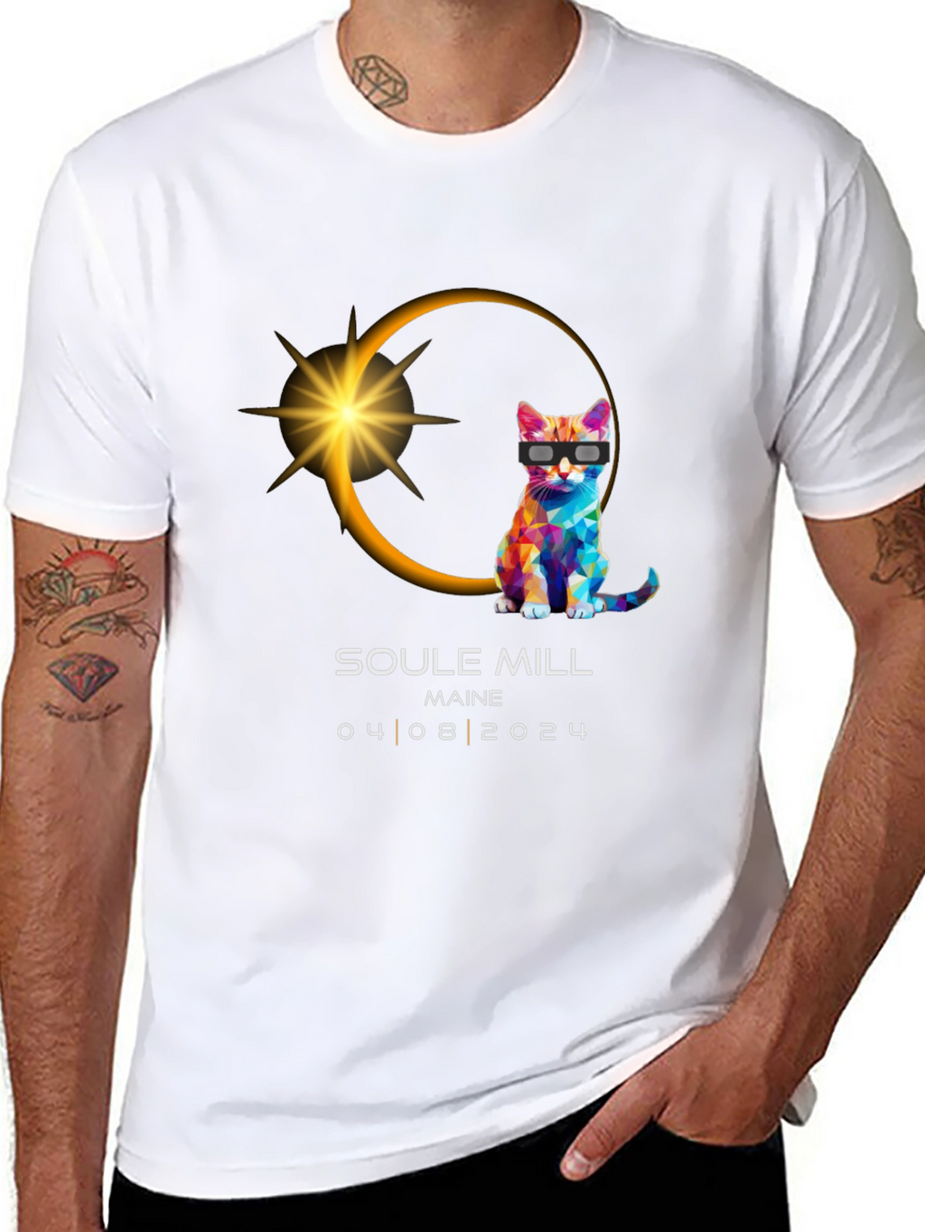 Soule Mill Maine Eclipse Cat T-Shirt