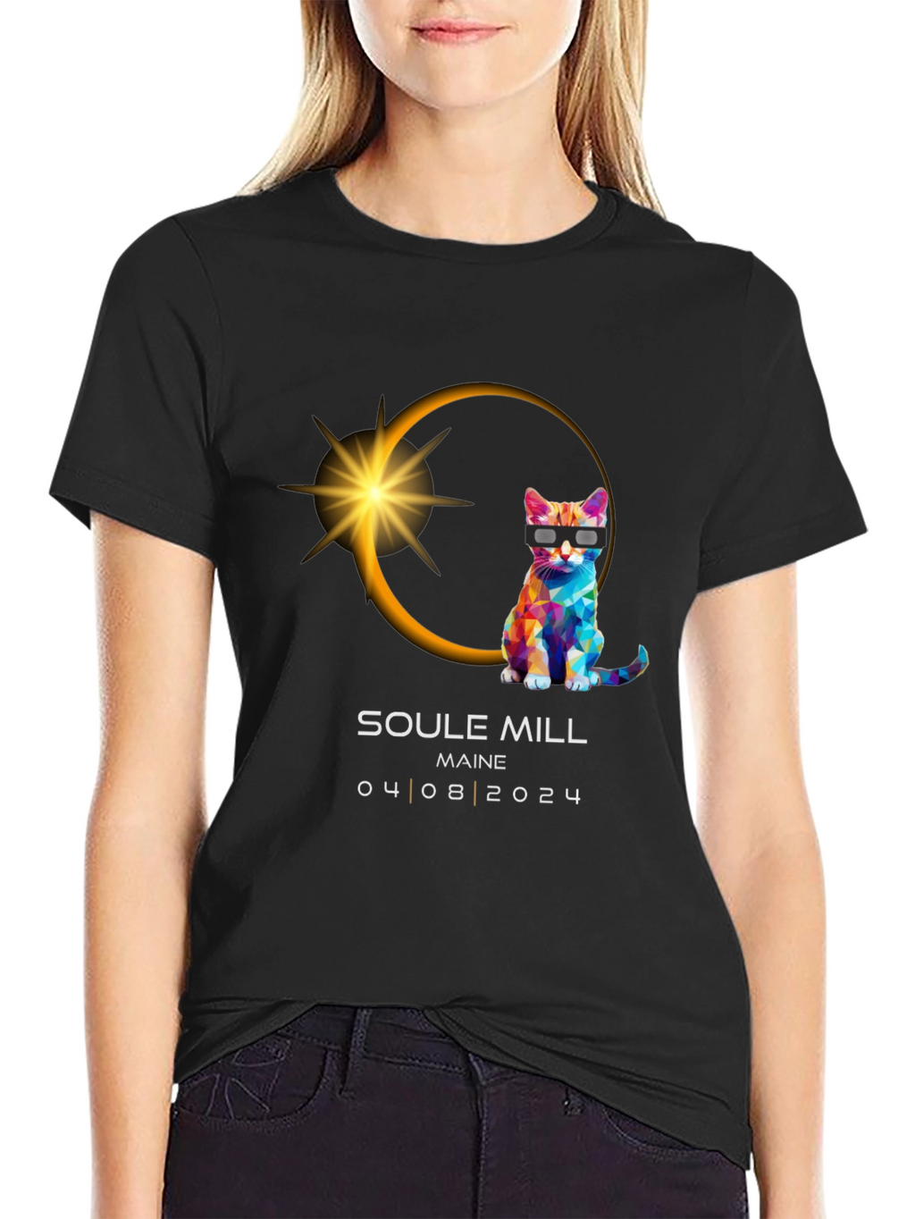 Soule Mill Maine Eclipse Cat T-Shirt