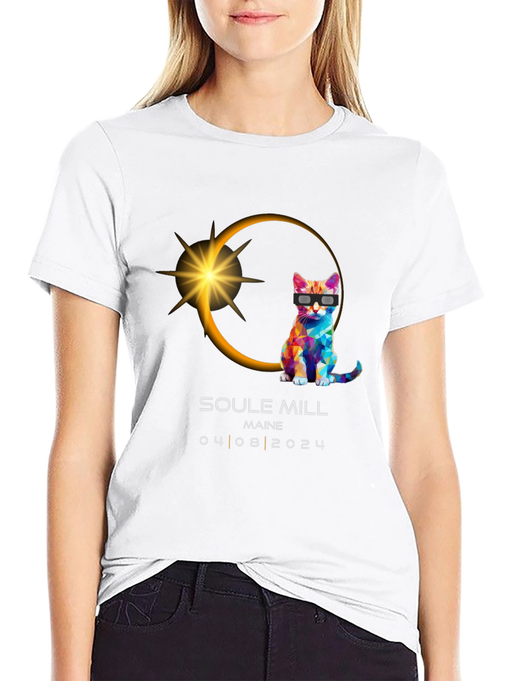 Soule Mill Maine Eclipse Cat T-Shirt