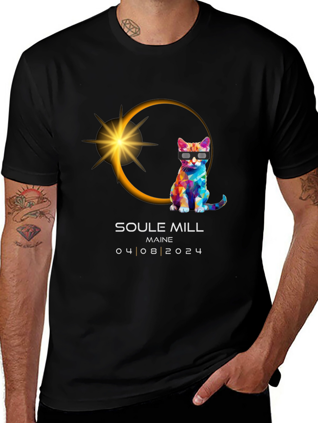 Soule Mill Maine Eclipse Cat T-Shirt