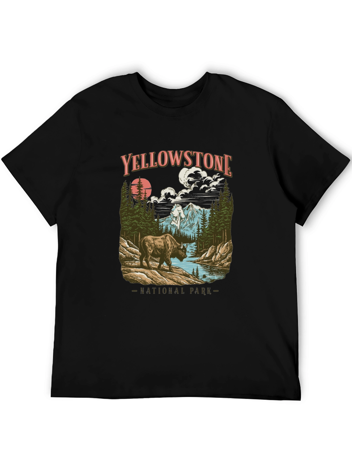 Yellowstone National Park Bison Graphic Tee