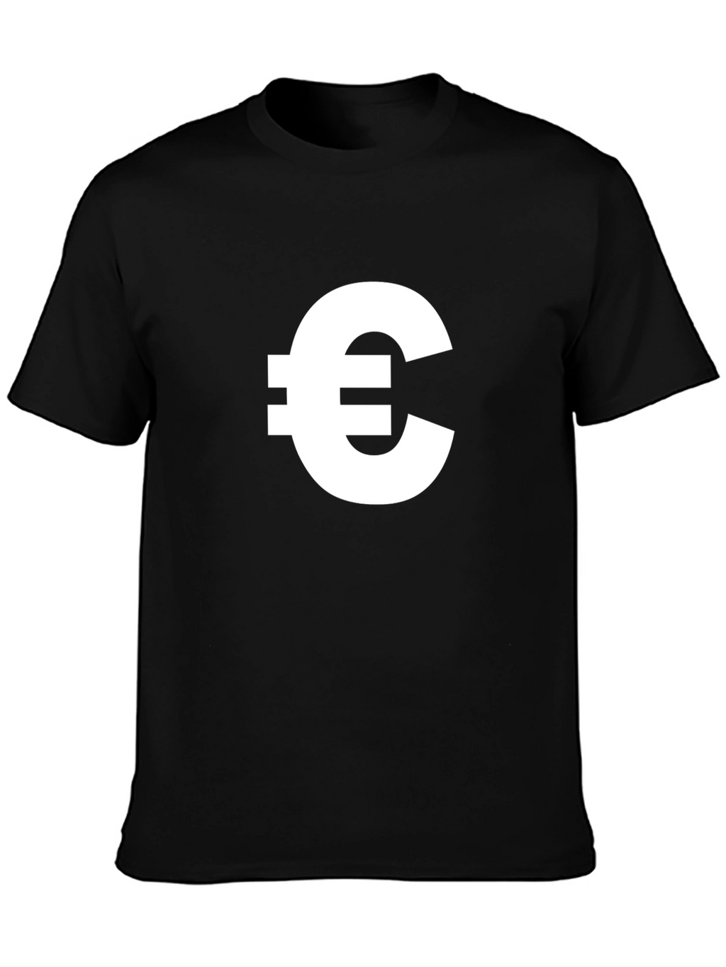 Euro Symbol T-Shirt - Classic Black Tee