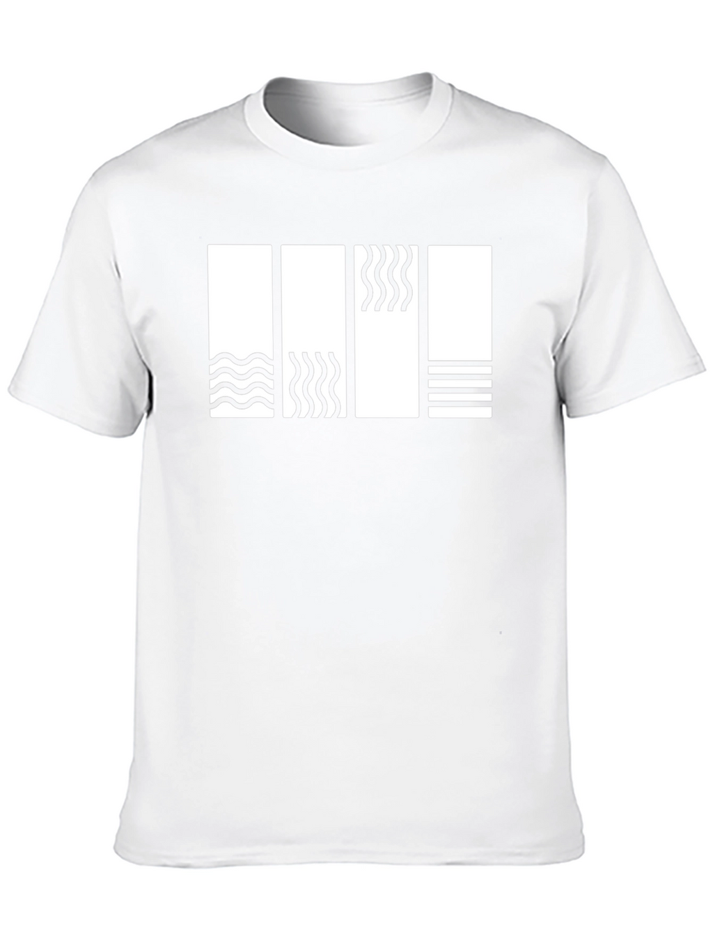 Minimalist Element Pattern Black T-Shirt