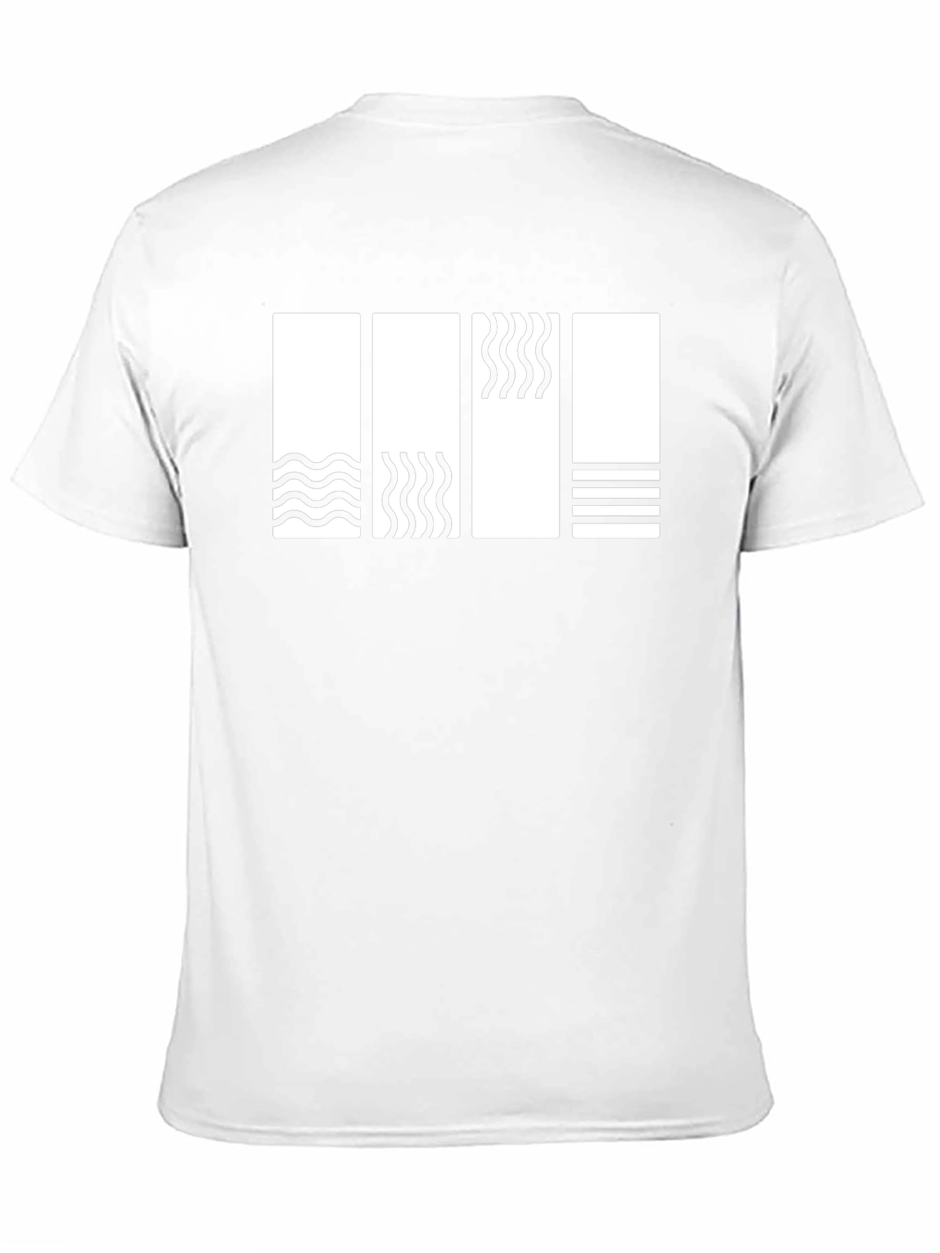 Minimalist Element Pattern Black T-Shirt