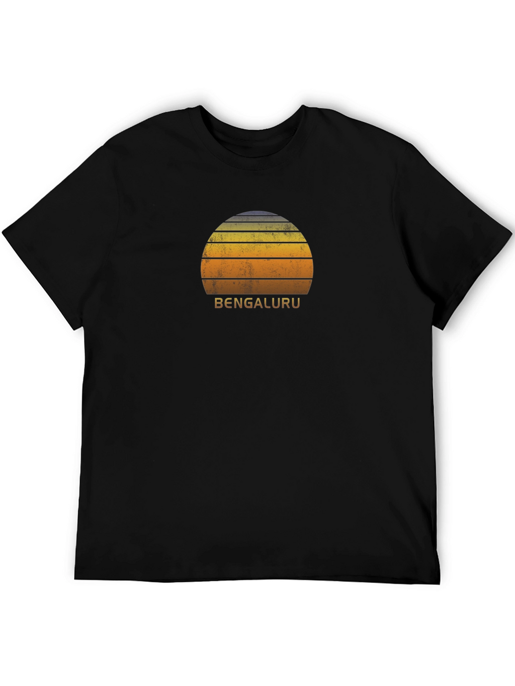 Bengaluru Sunset Graphic Tee - Retro Style