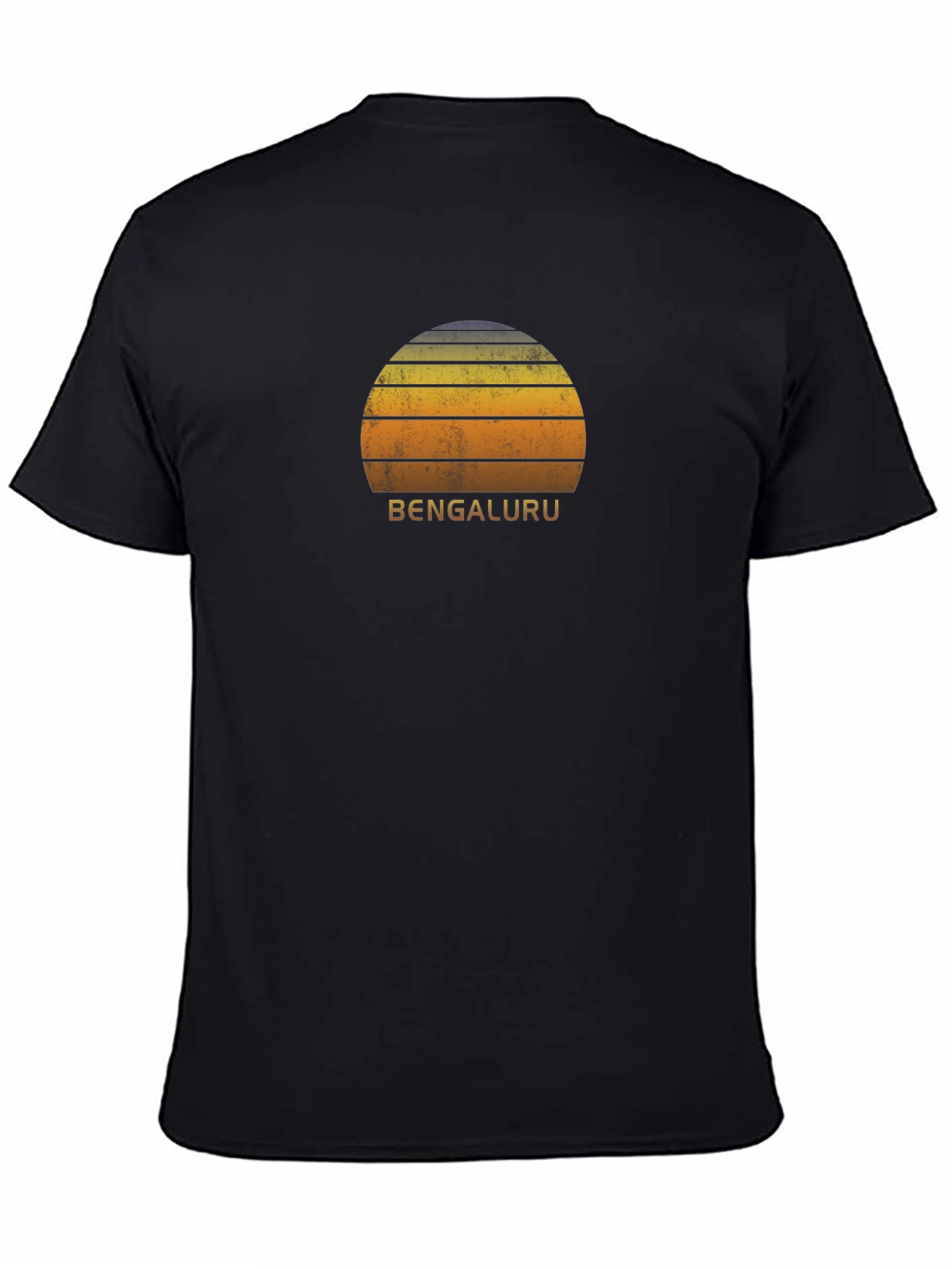 Bengaluru Sunset Graphic Tee - Retro Style