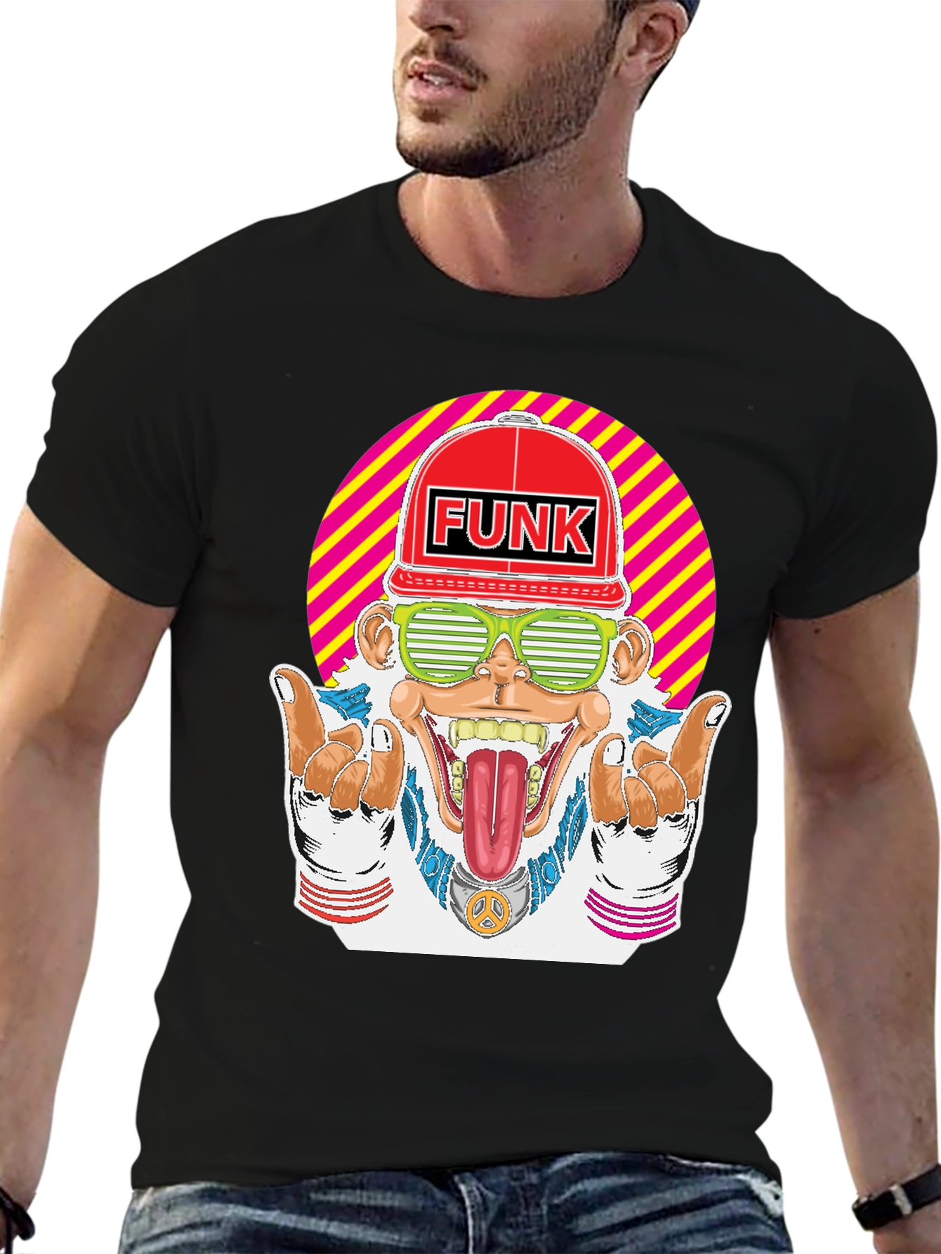 Funky Monkey Graphic T-Shirt