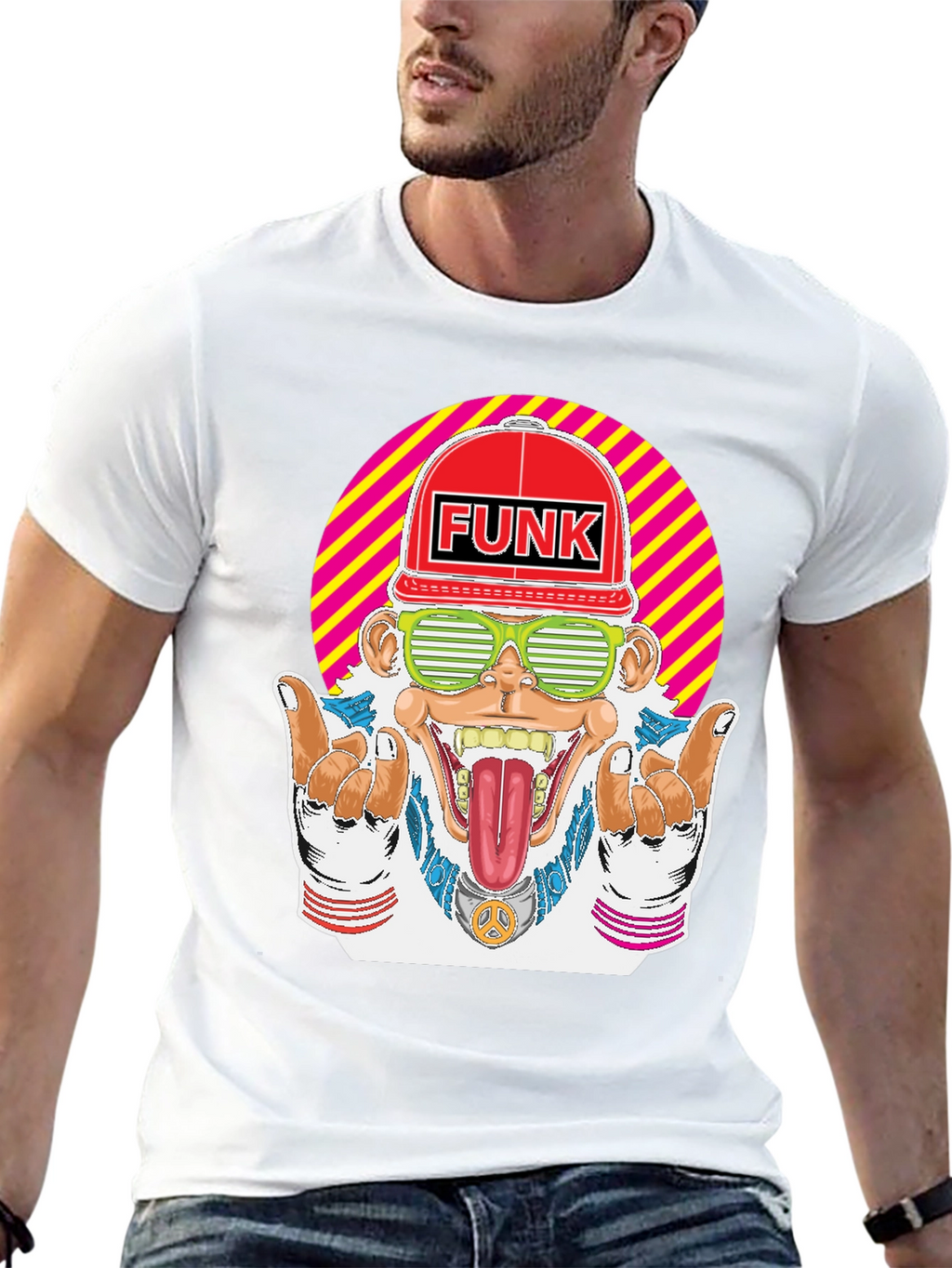 Funky Monkey Graphic T-Shirt