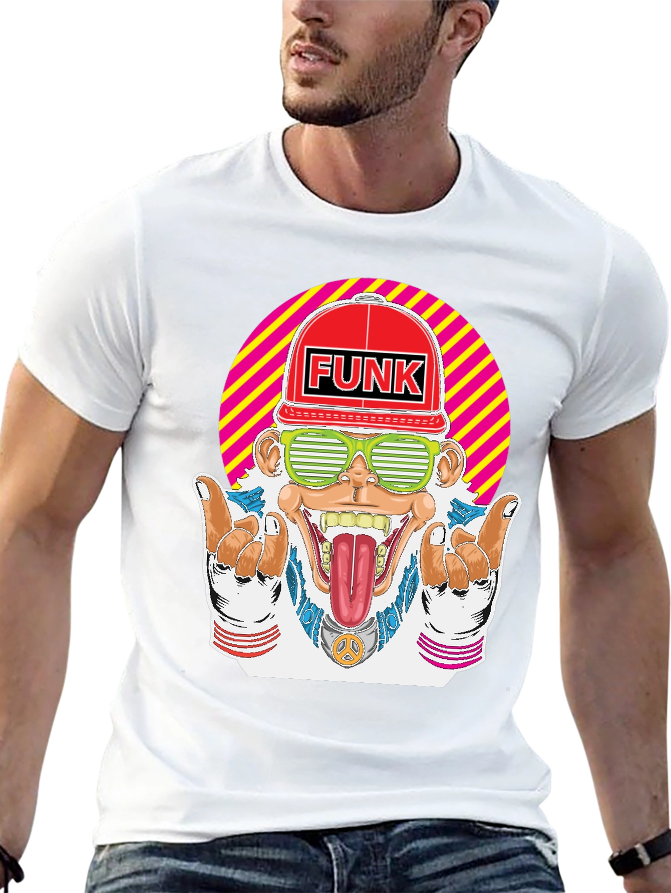 Funky Monkey Graphic T-Shirt