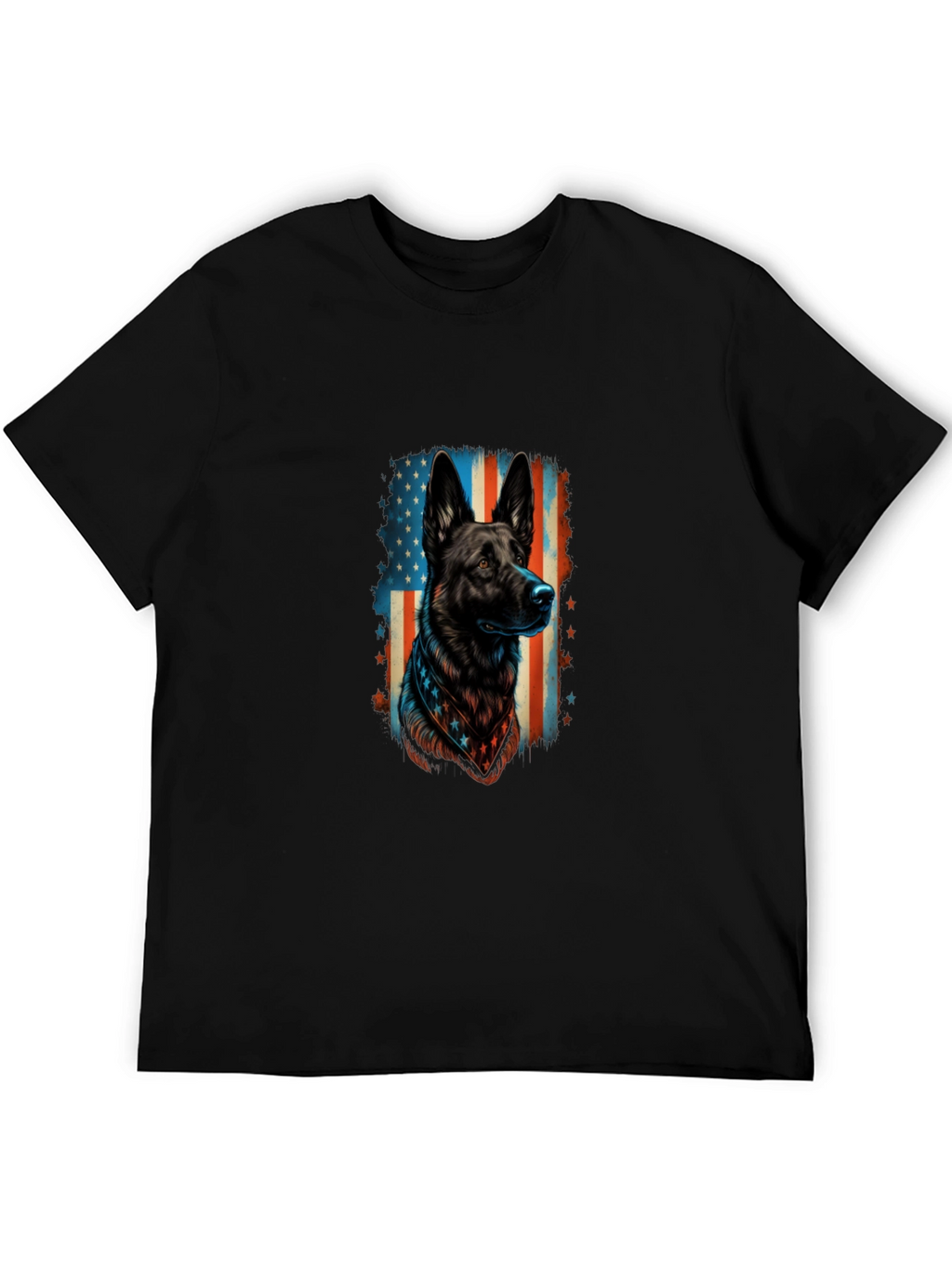Patriotic German Shepherd Graphic Tee