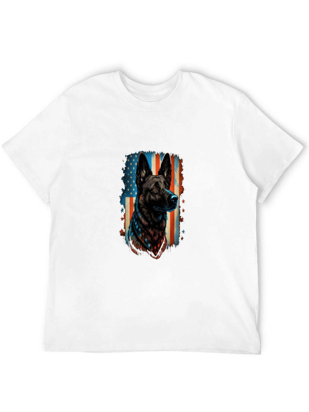 Patriotic German Shepherd Graphic Tee