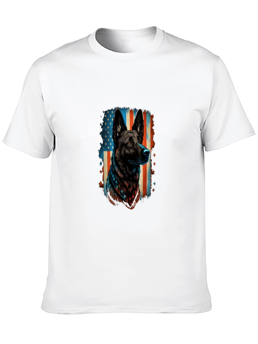 Patriotic German Shepherd Graphic Tee