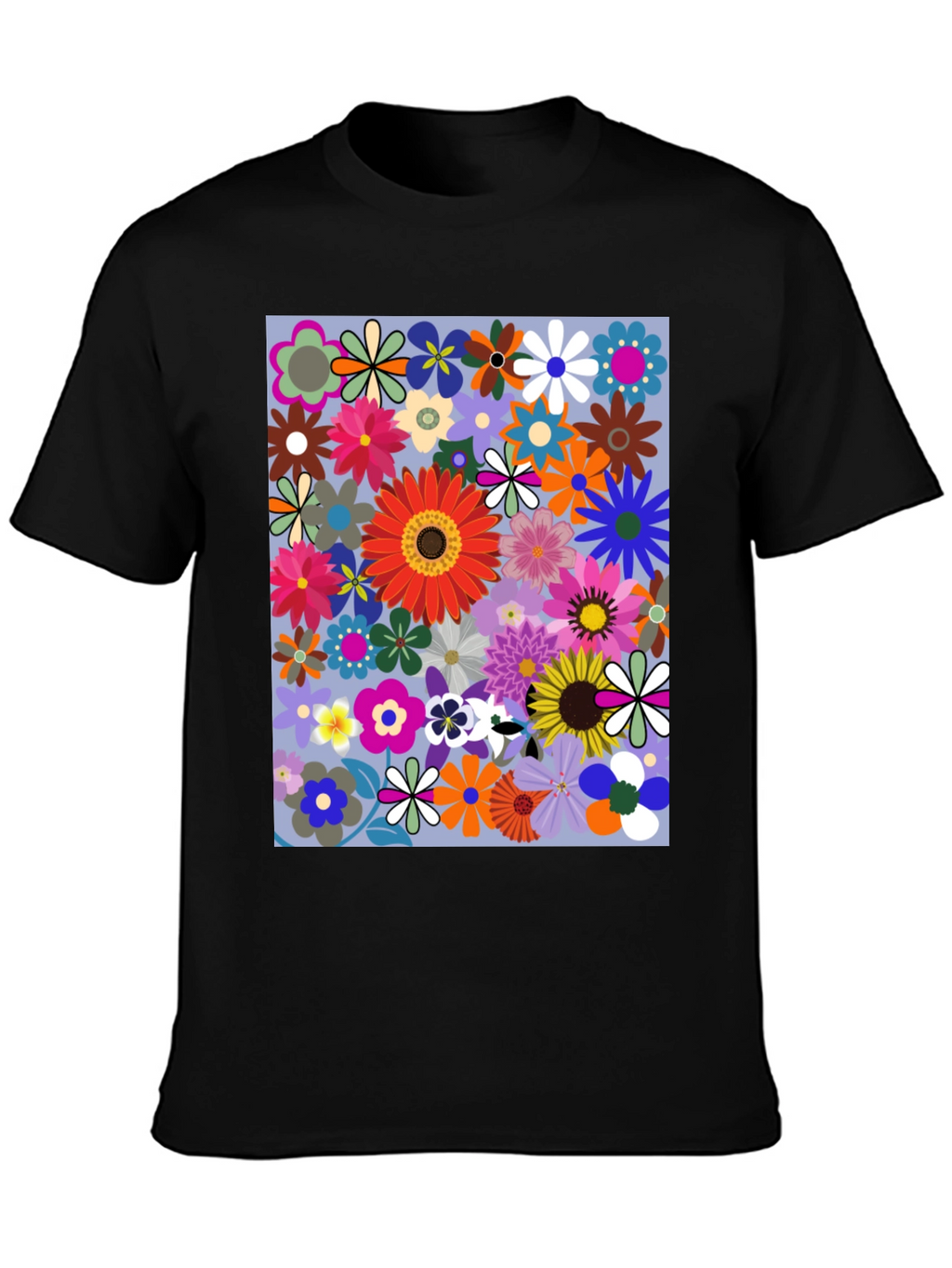 Floral Print Graphic T-Shirt