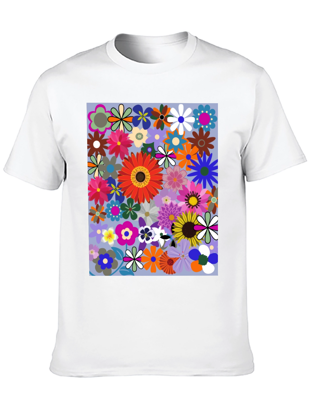 Floral Print Graphic T-Shirt