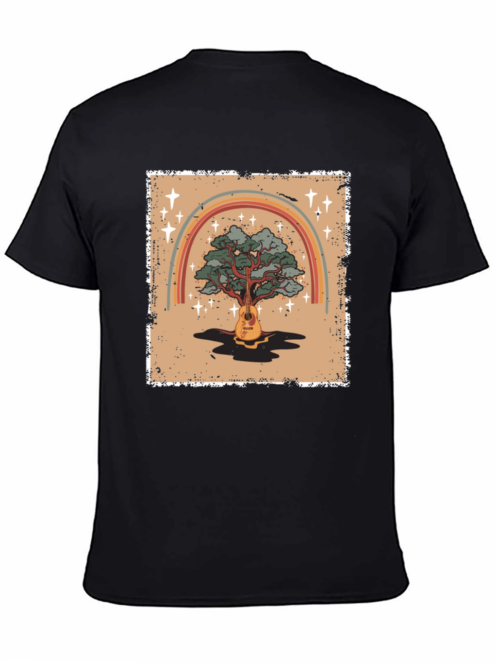 Guitar Tree Rainbow Graphic Tee - Unisex