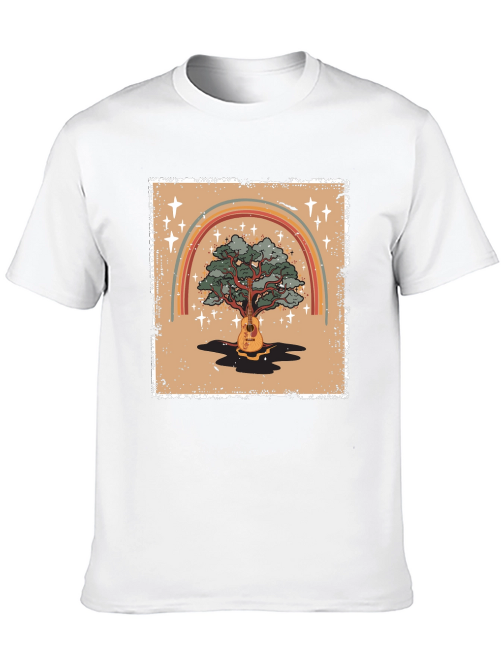 Guitar Tree Rainbow Graphic Tee - Unisex