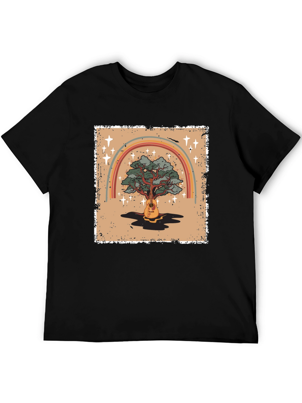 Guitar Tree Rainbow Graphic Tee - Unisex