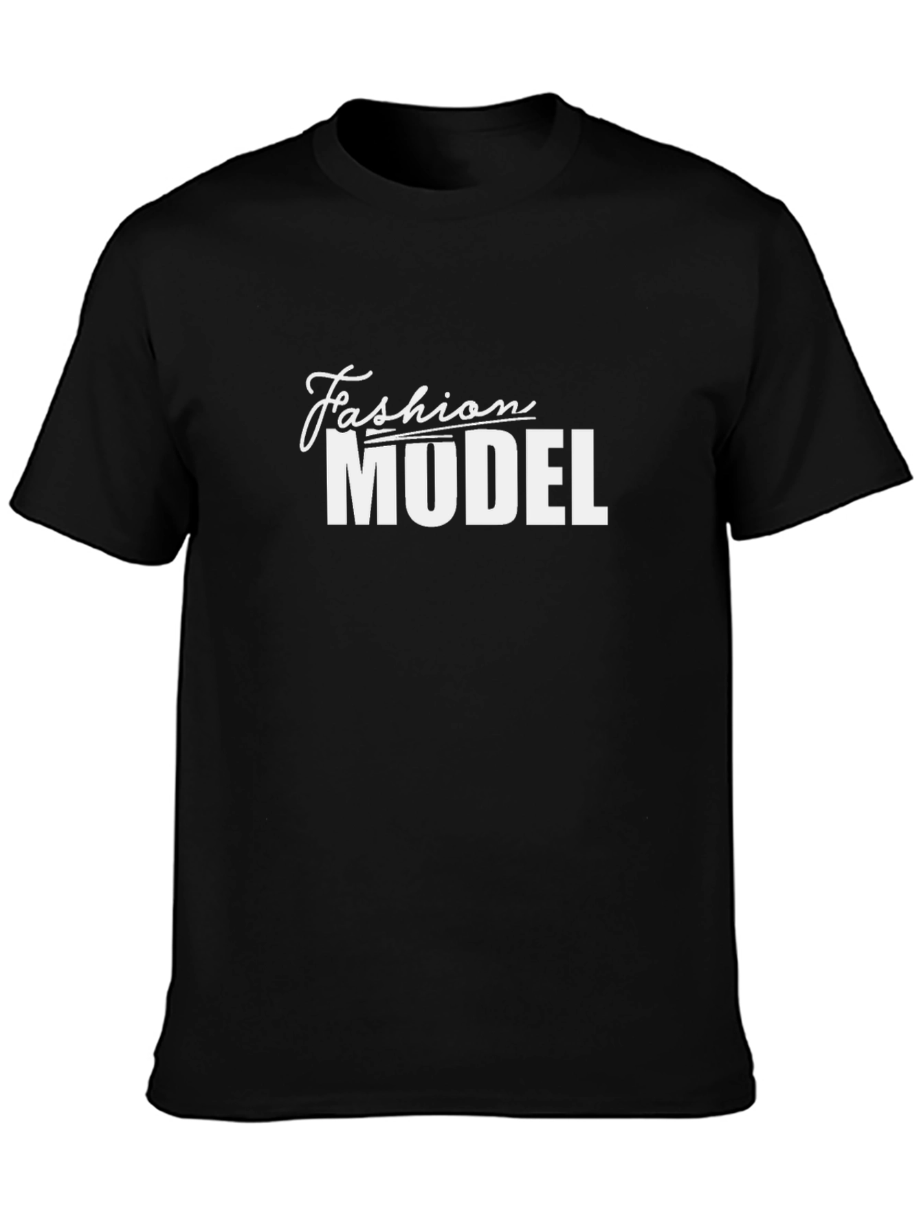 Fashion Model Black Graphic T-Shirt