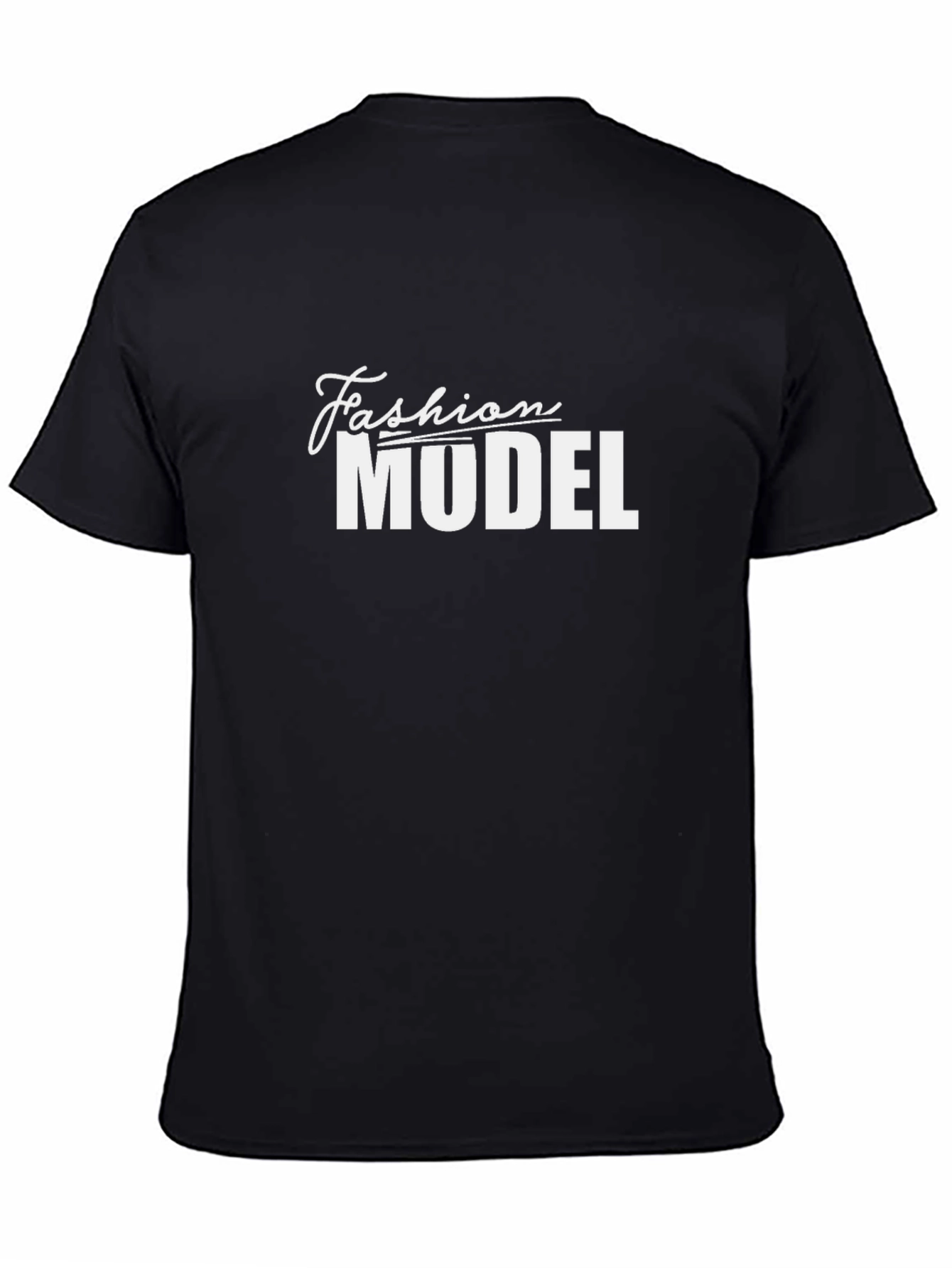 Fashion Model Black Graphic T-Shirt