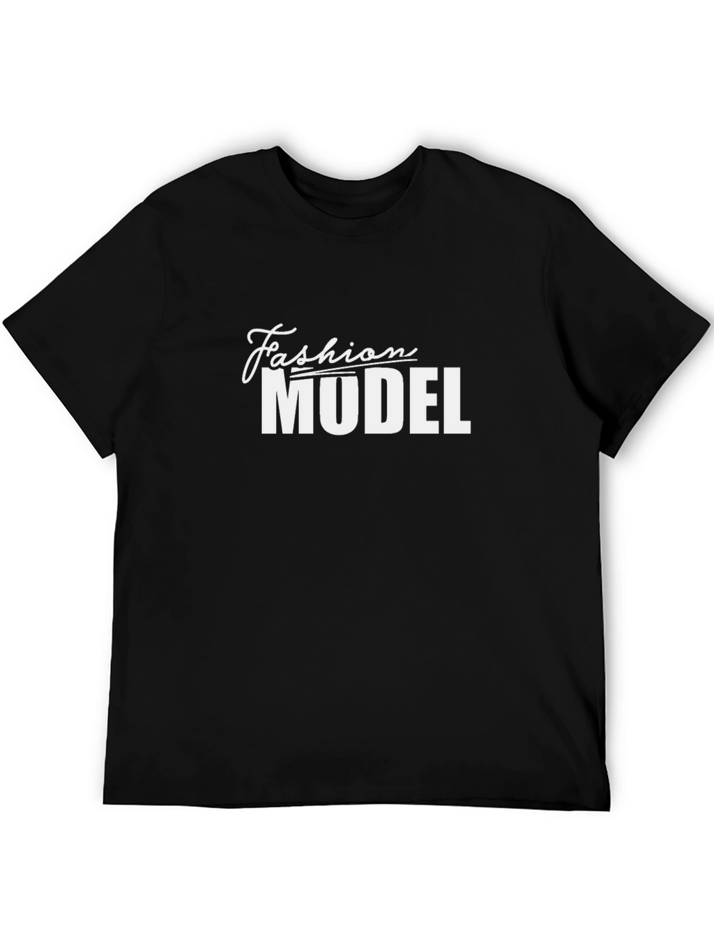 Fashion Model Black Graphic T-Shirt