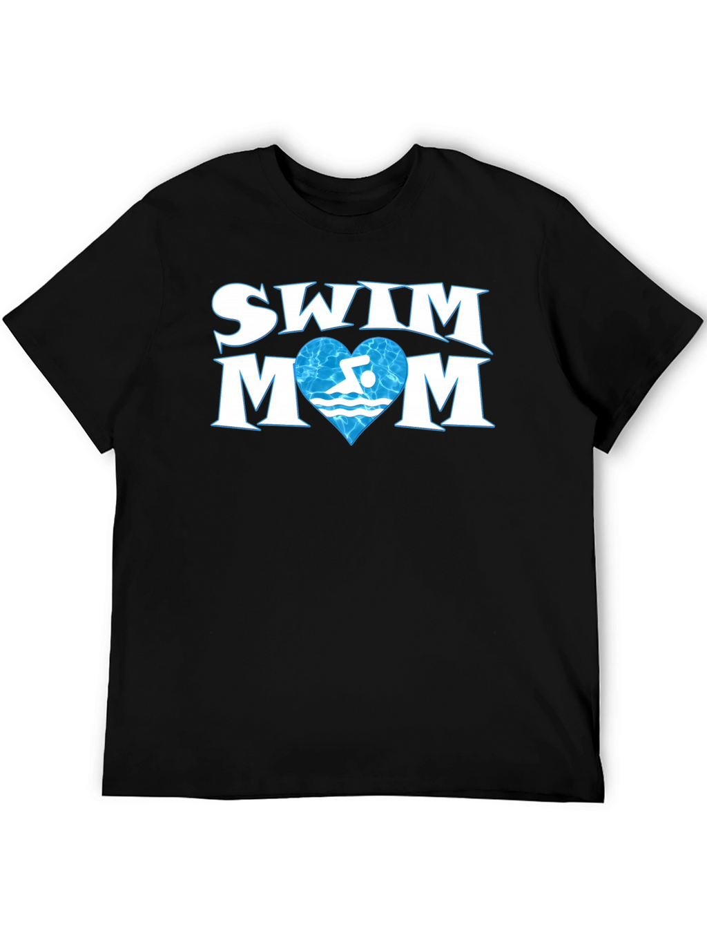 Swim Mom T-Shirt - Love Swimming Heart