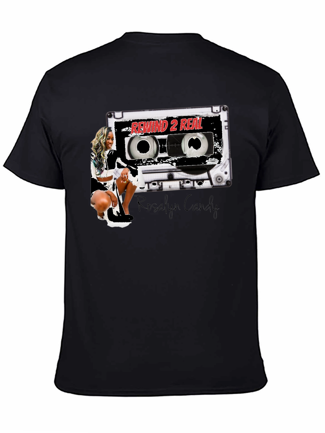 Rewind 2 Real T-Shirt - Stylish Cassette Design