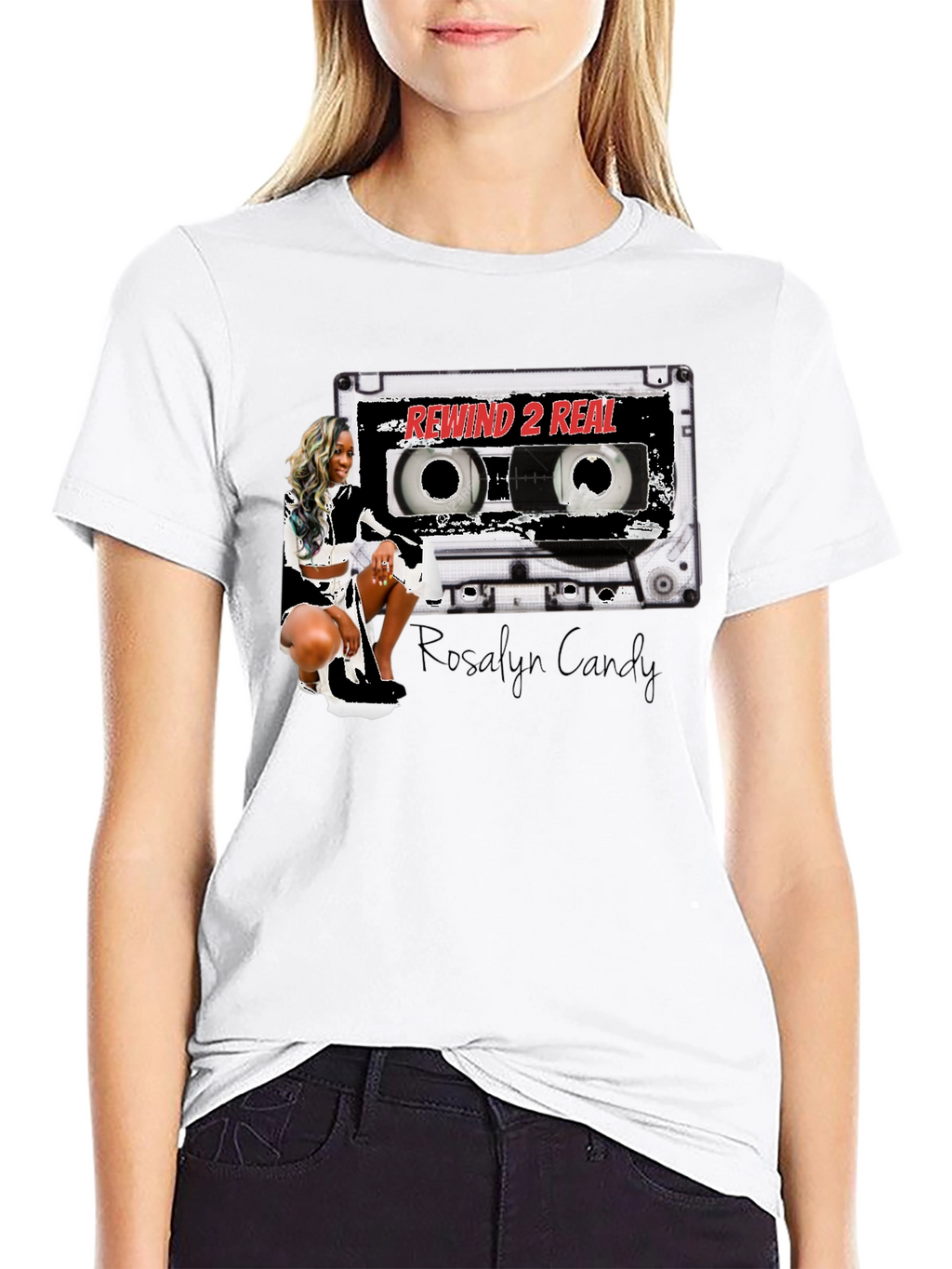 Rewind 2 Real T-Shirt - Stylish Cassette Design