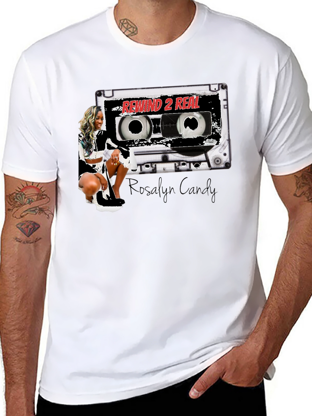 Rewind 2 Real T-Shirt - Stylish Cassette Design