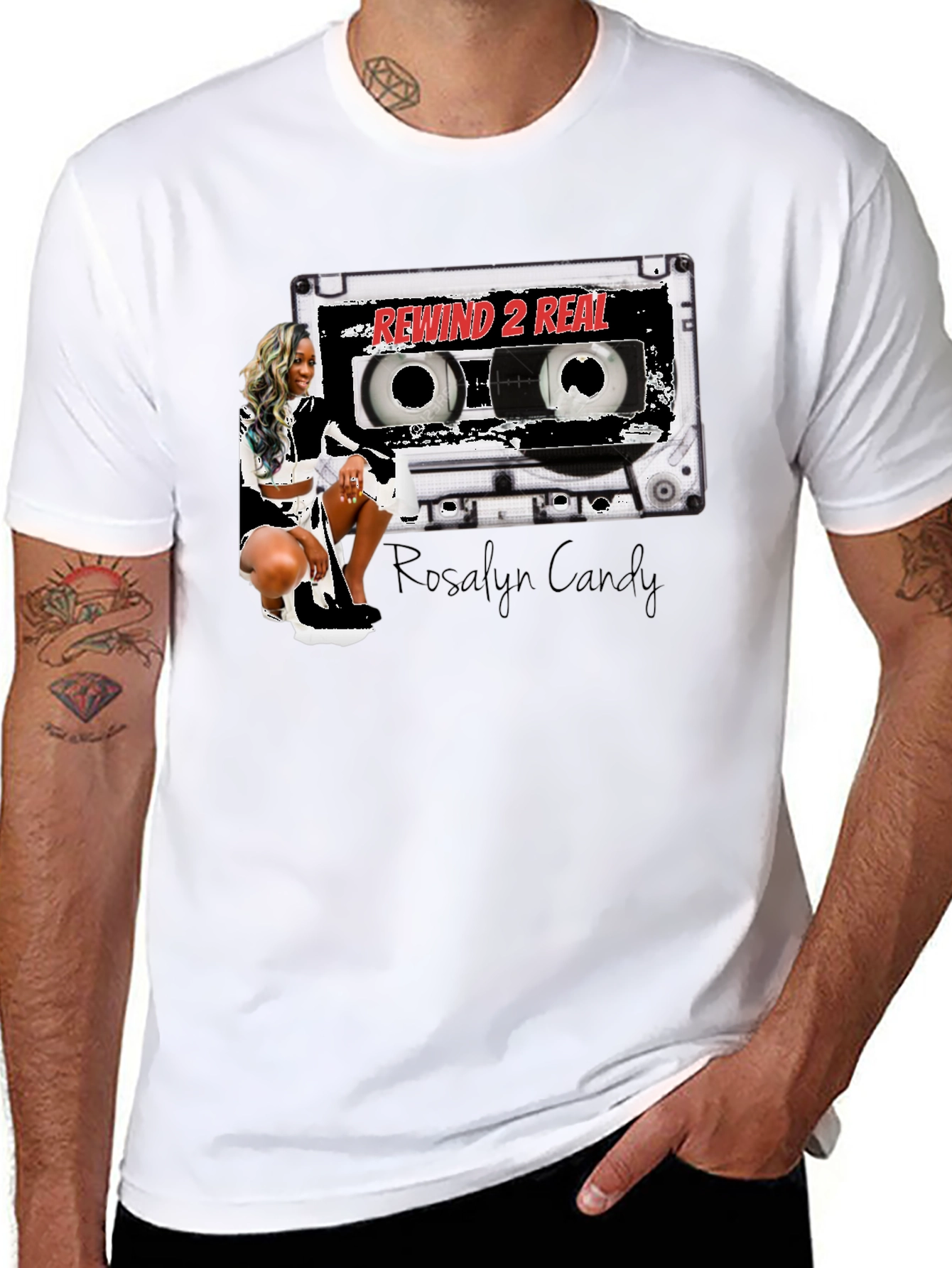 Rewind 2 Real T-Shirt - Stylish Cassette Design