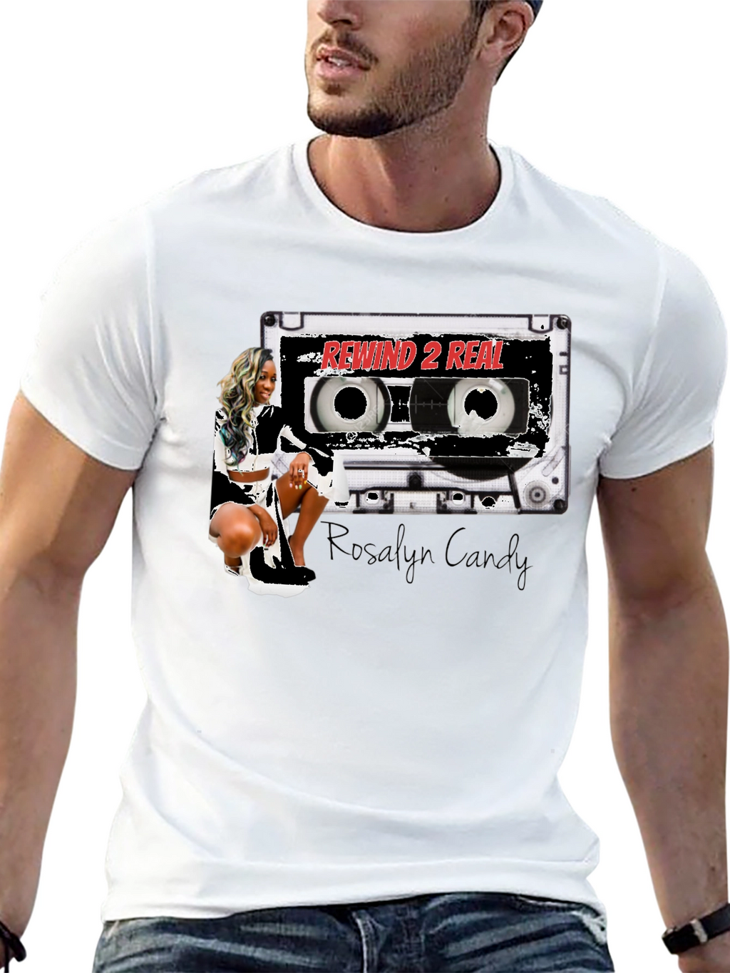 Rewind 2 Real T-Shirt - Stylish Cassette Design