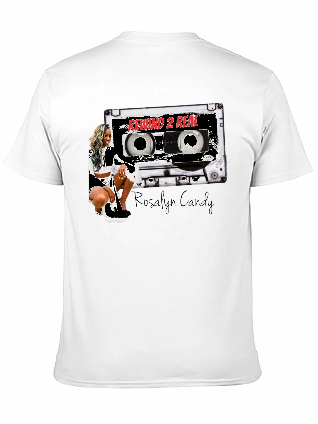 Rewind 2 Real T-Shirt - Stylish Cassette Design