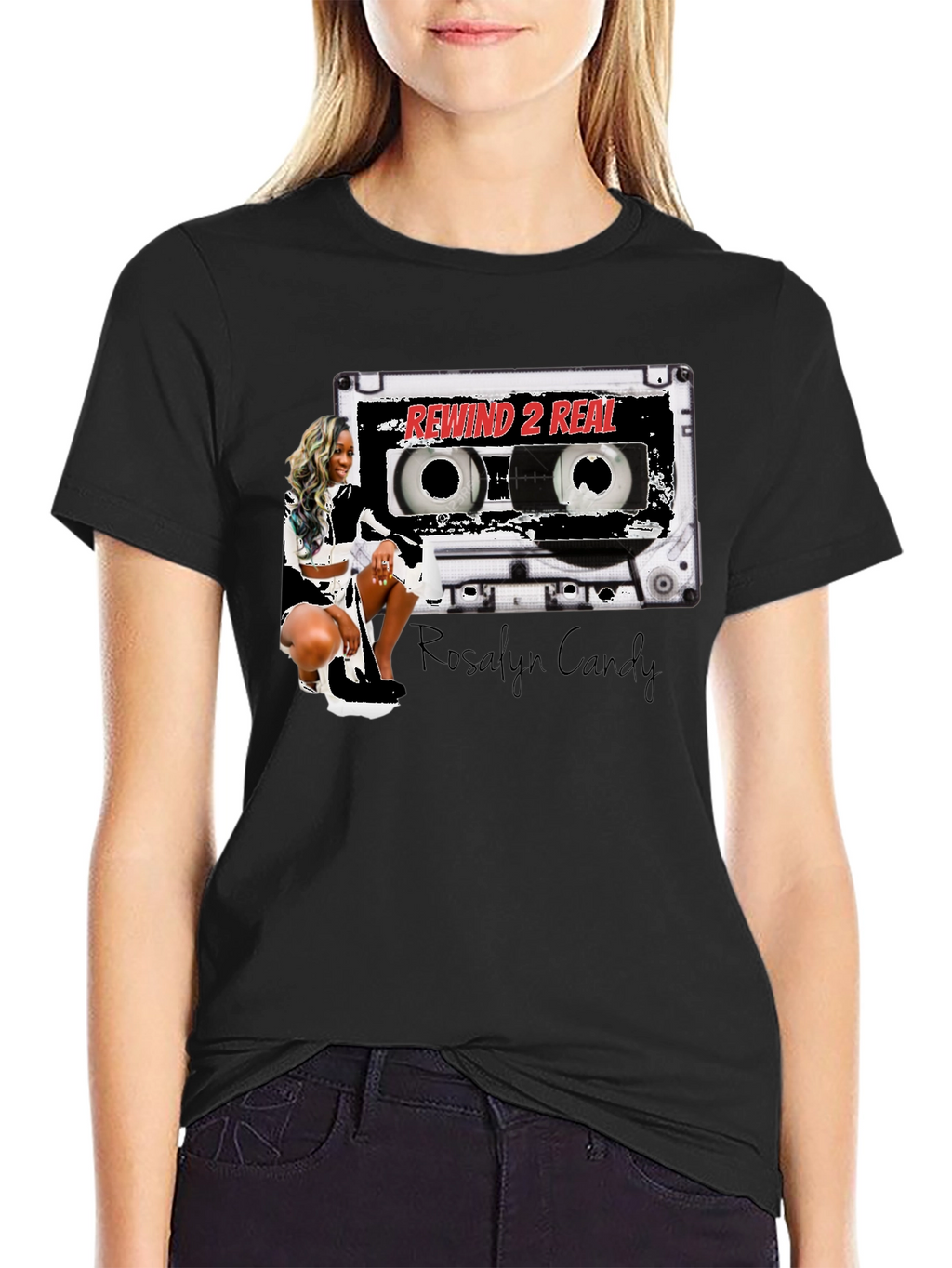Rewind 2 Real T-Shirt - Stylish Cassette Design