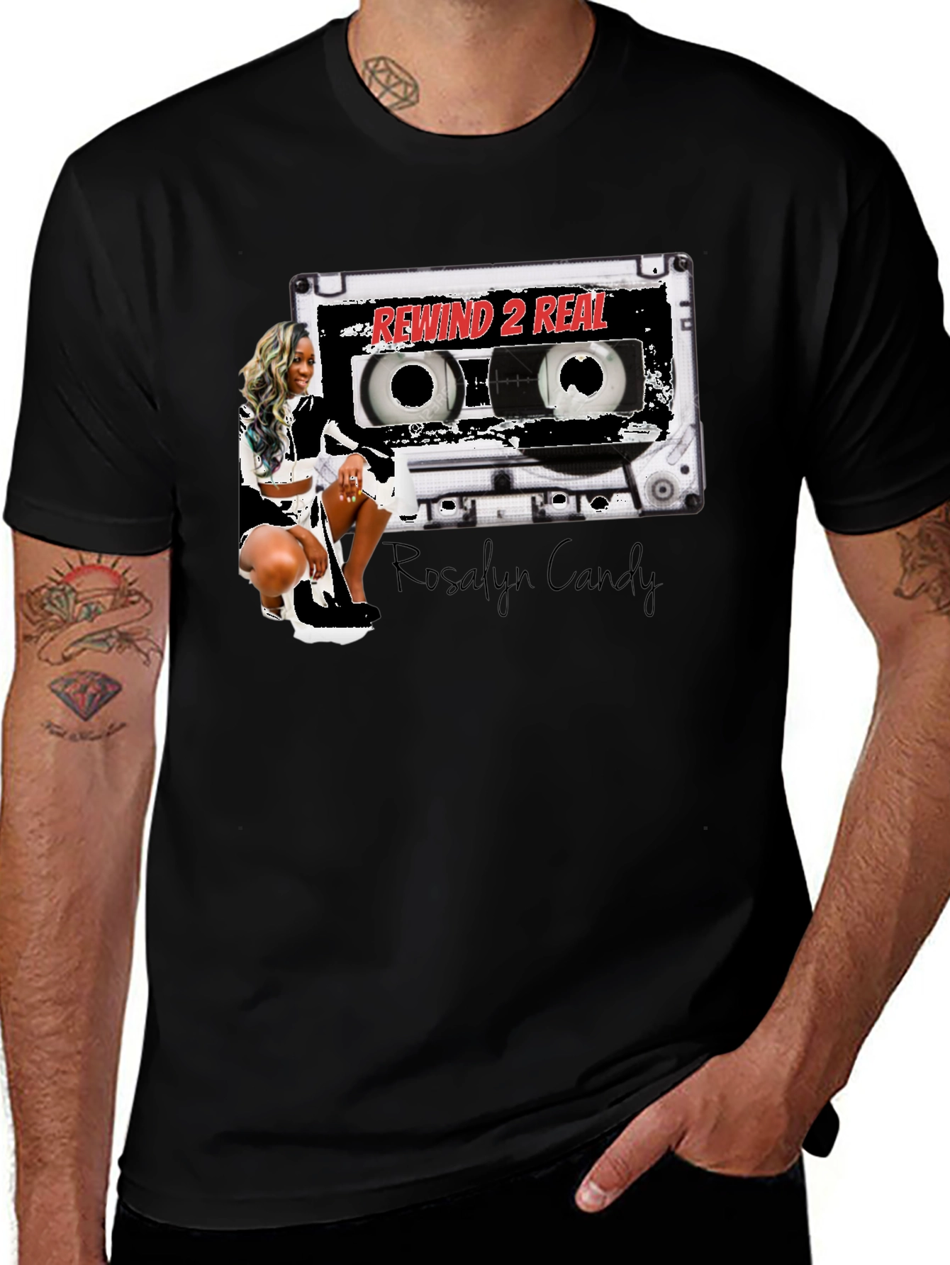 Rewind 2 Real T-Shirt - Stylish Cassette Design